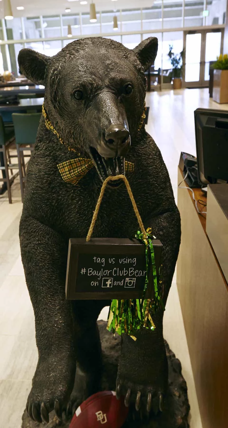Baylor Club - Front Desk Bear