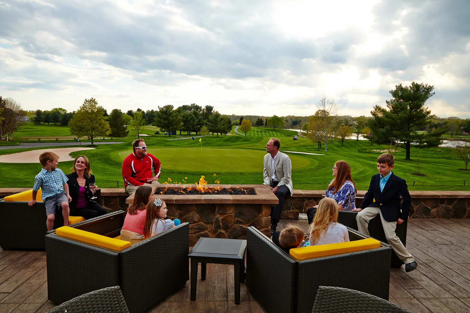 Chantilly National Golf and Country Club - Members on the Patio