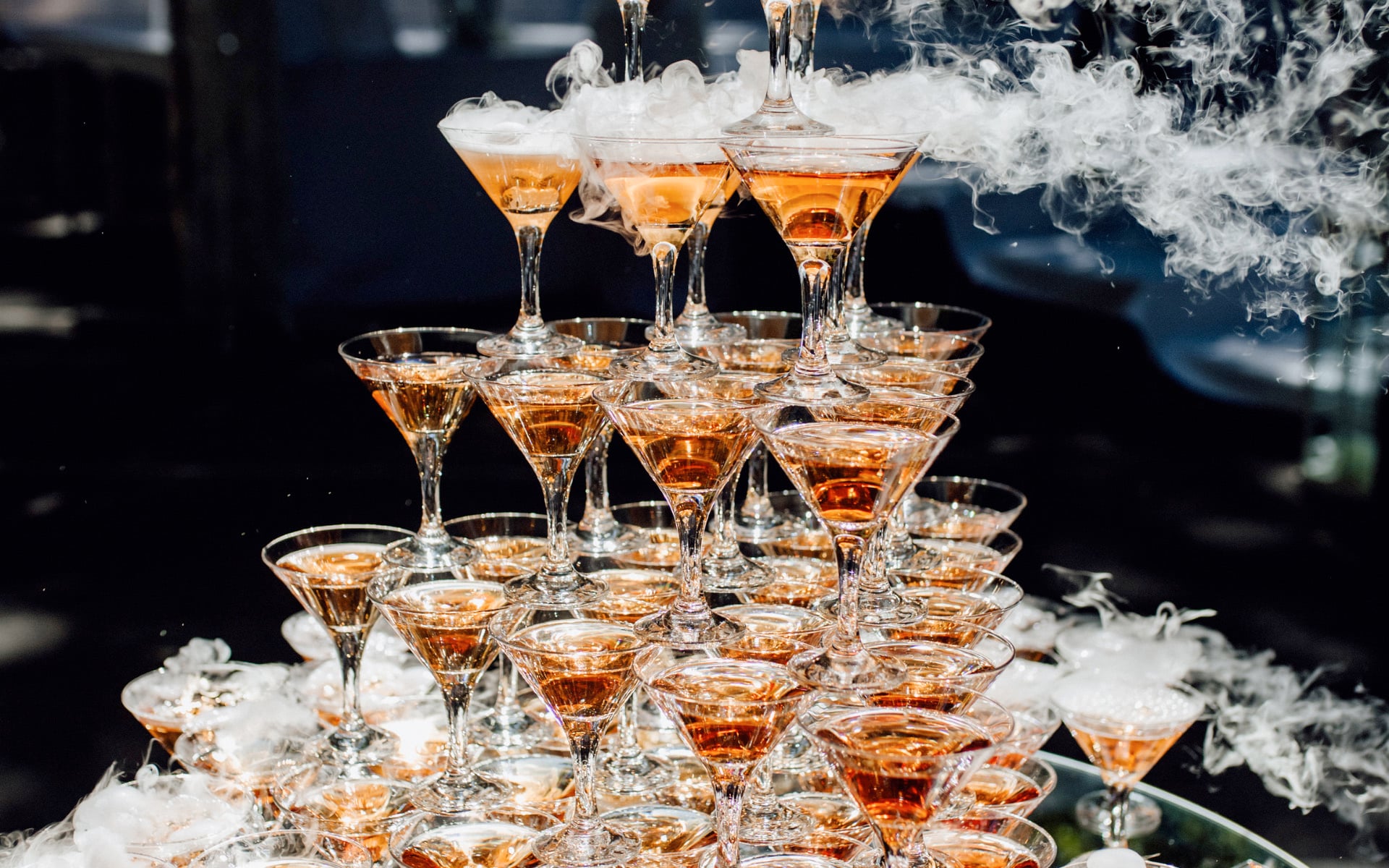 Champagne tower