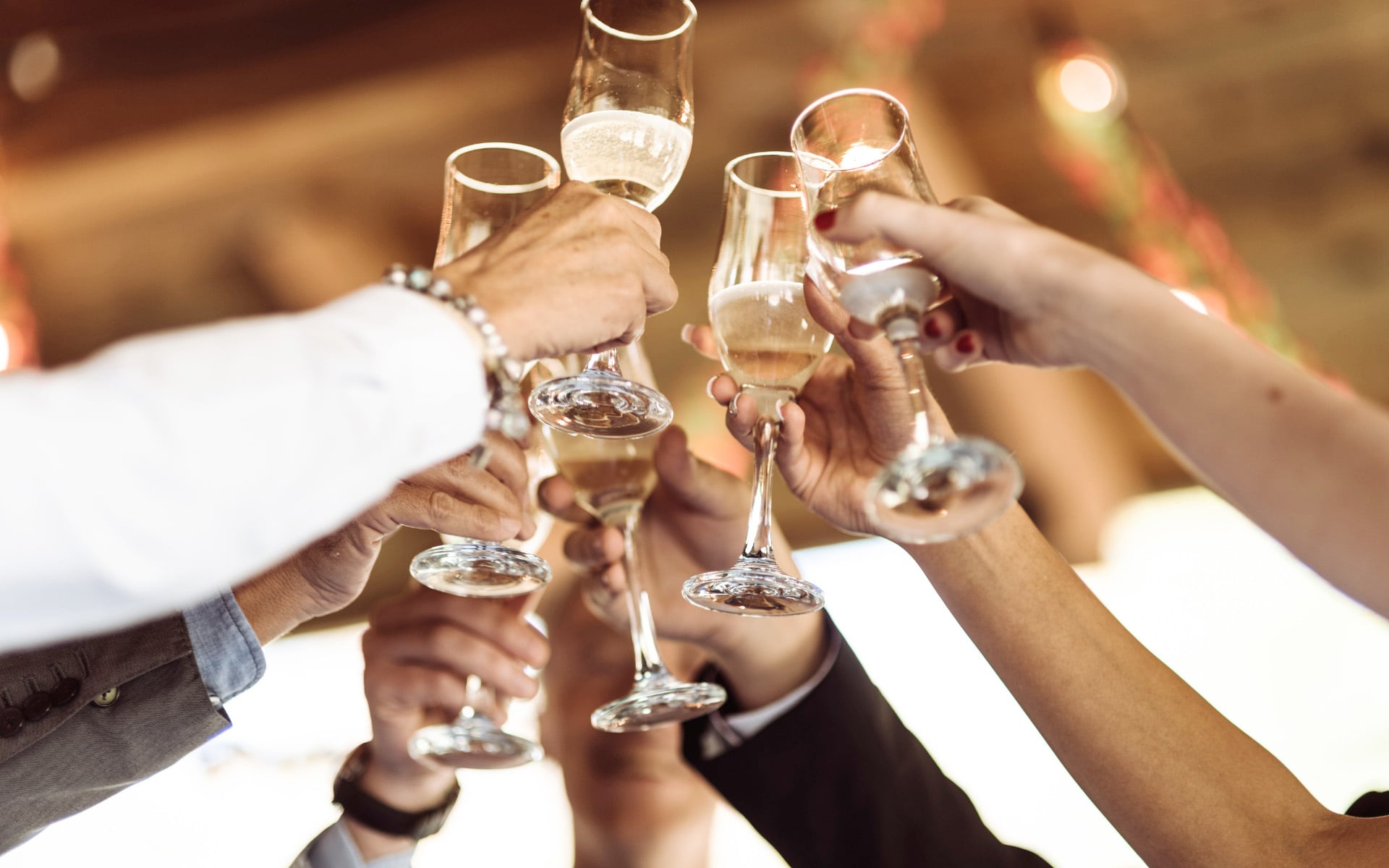 Champagne toast