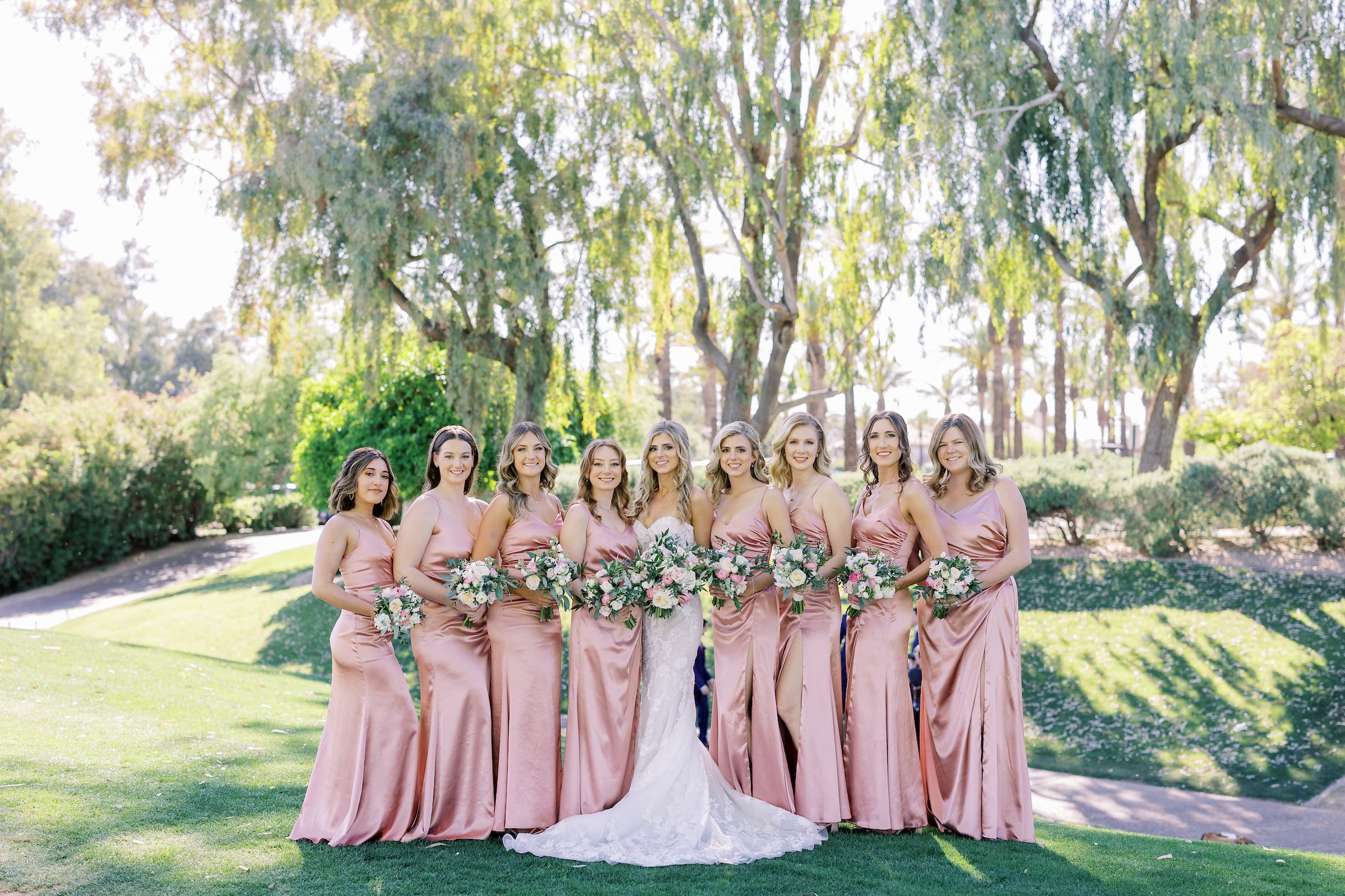 group of bridesmaids