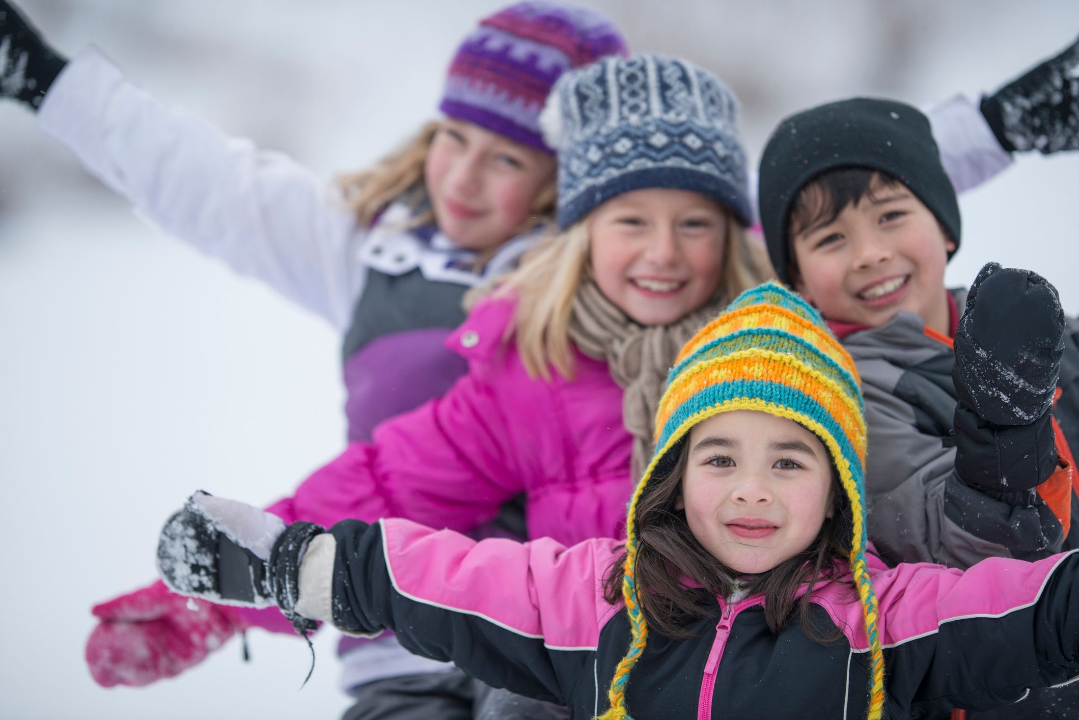Kids in the snow
