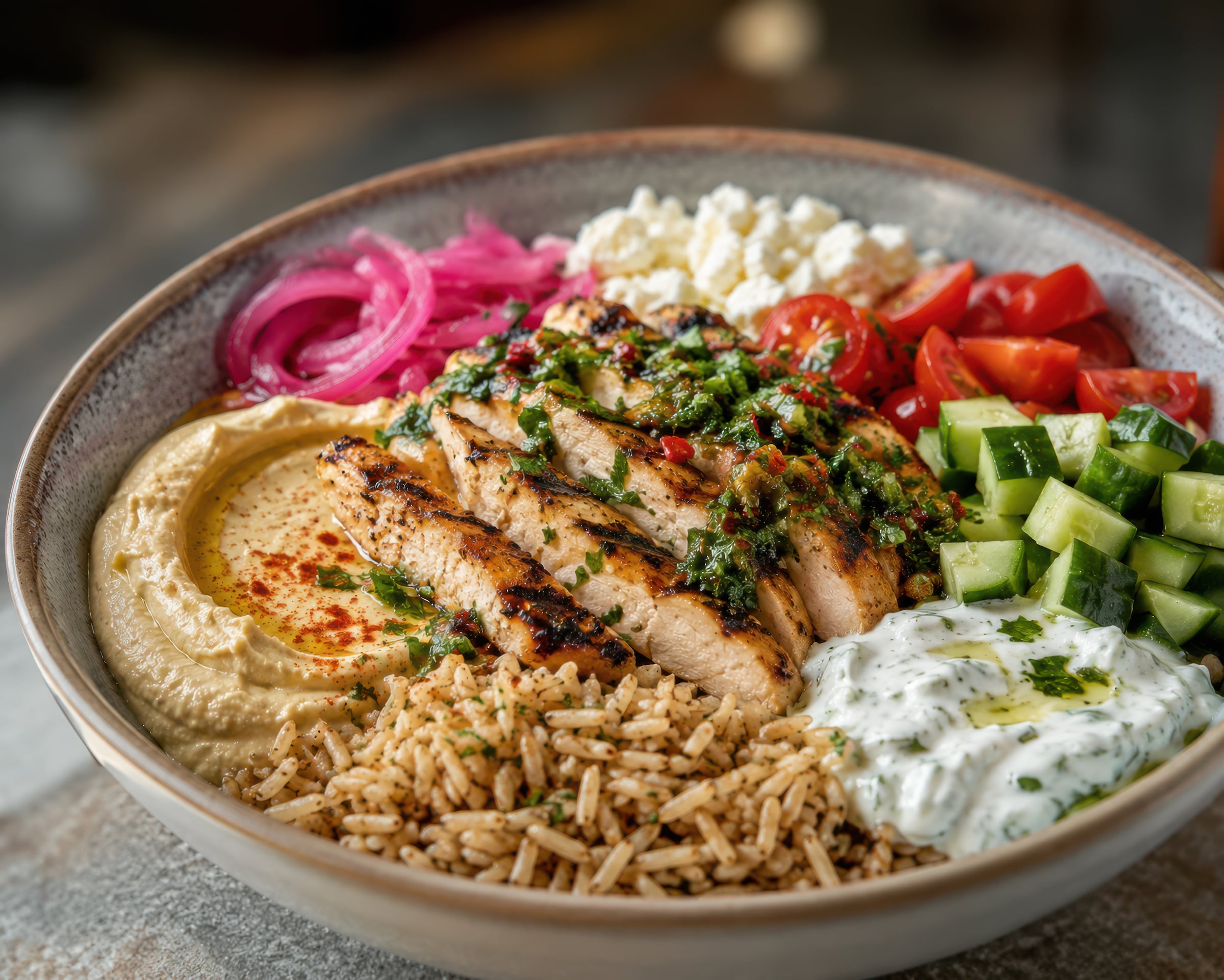 Bowl with food