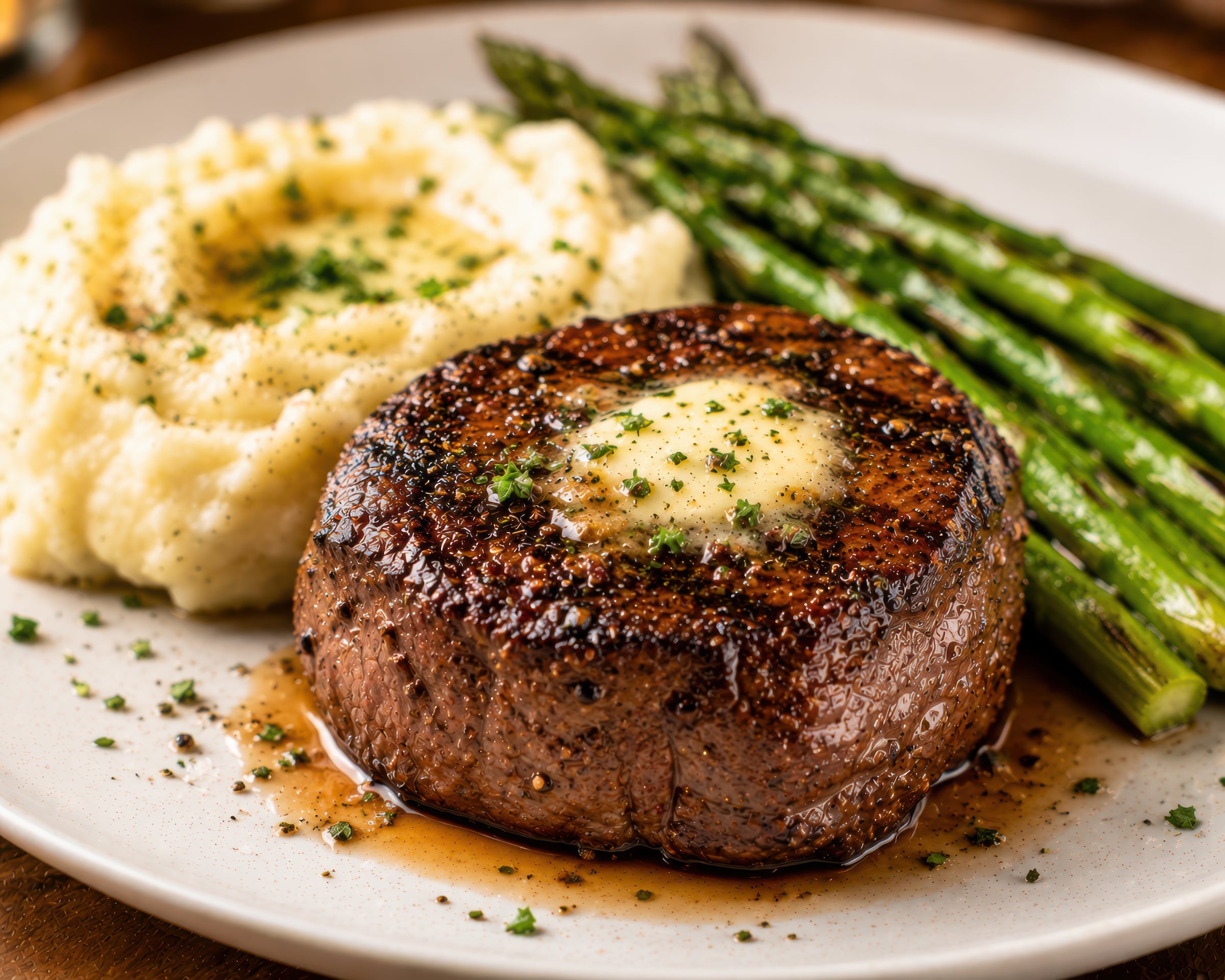Steak and potatoes