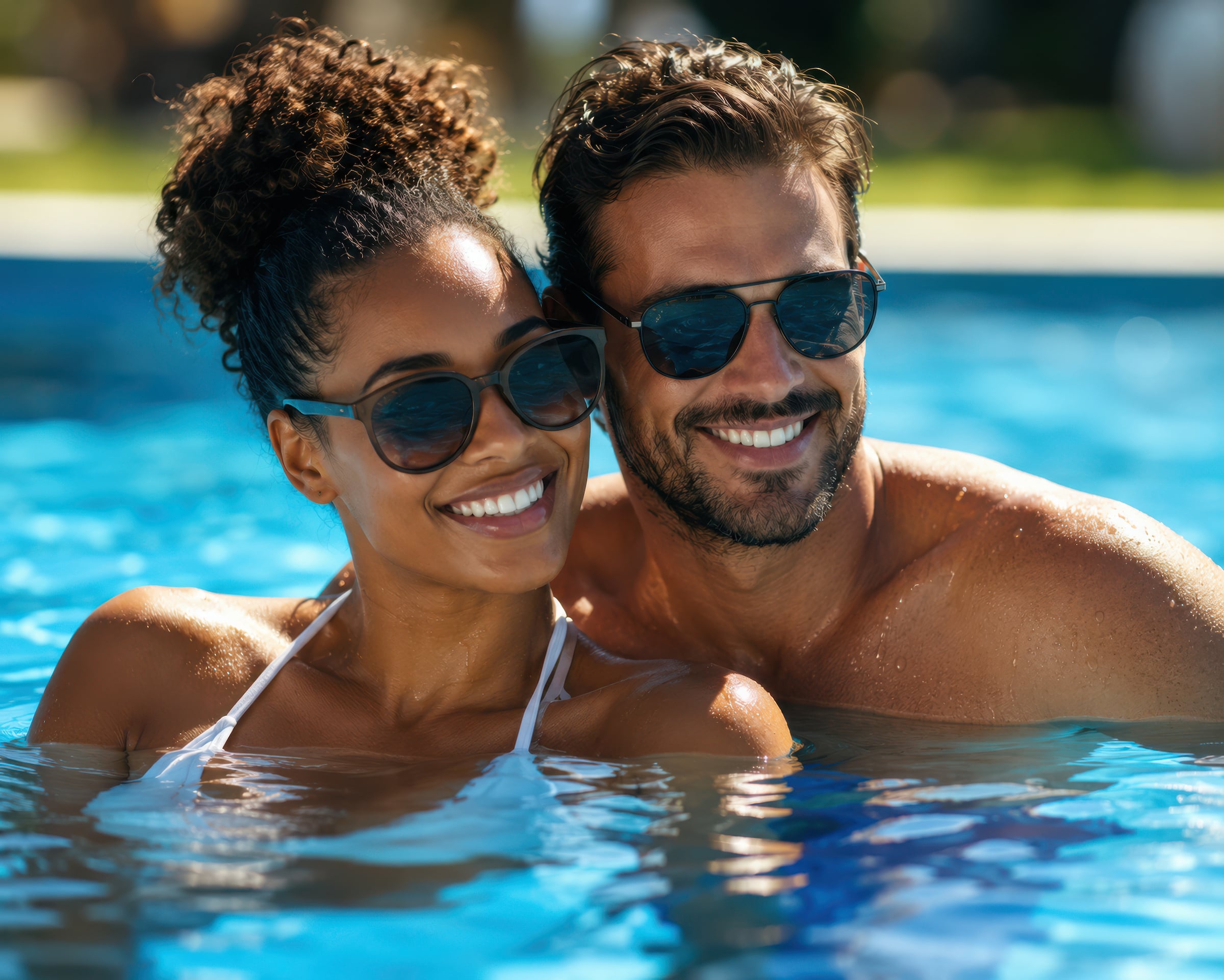 Man & Woman in Pool