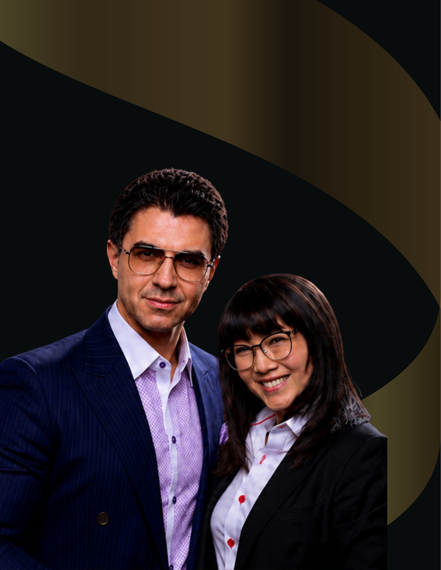 Man and woman in business attire
