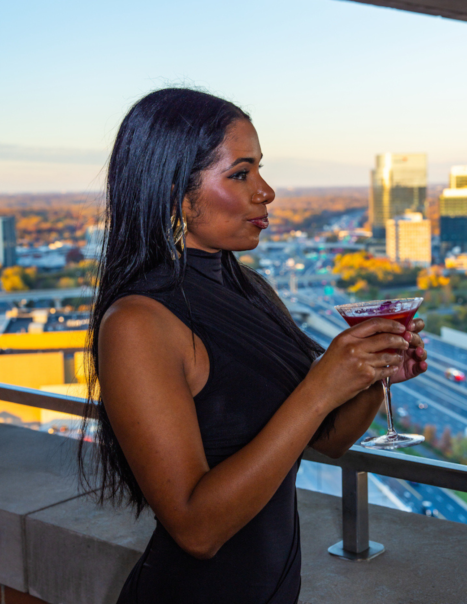 Woman with a cocktail