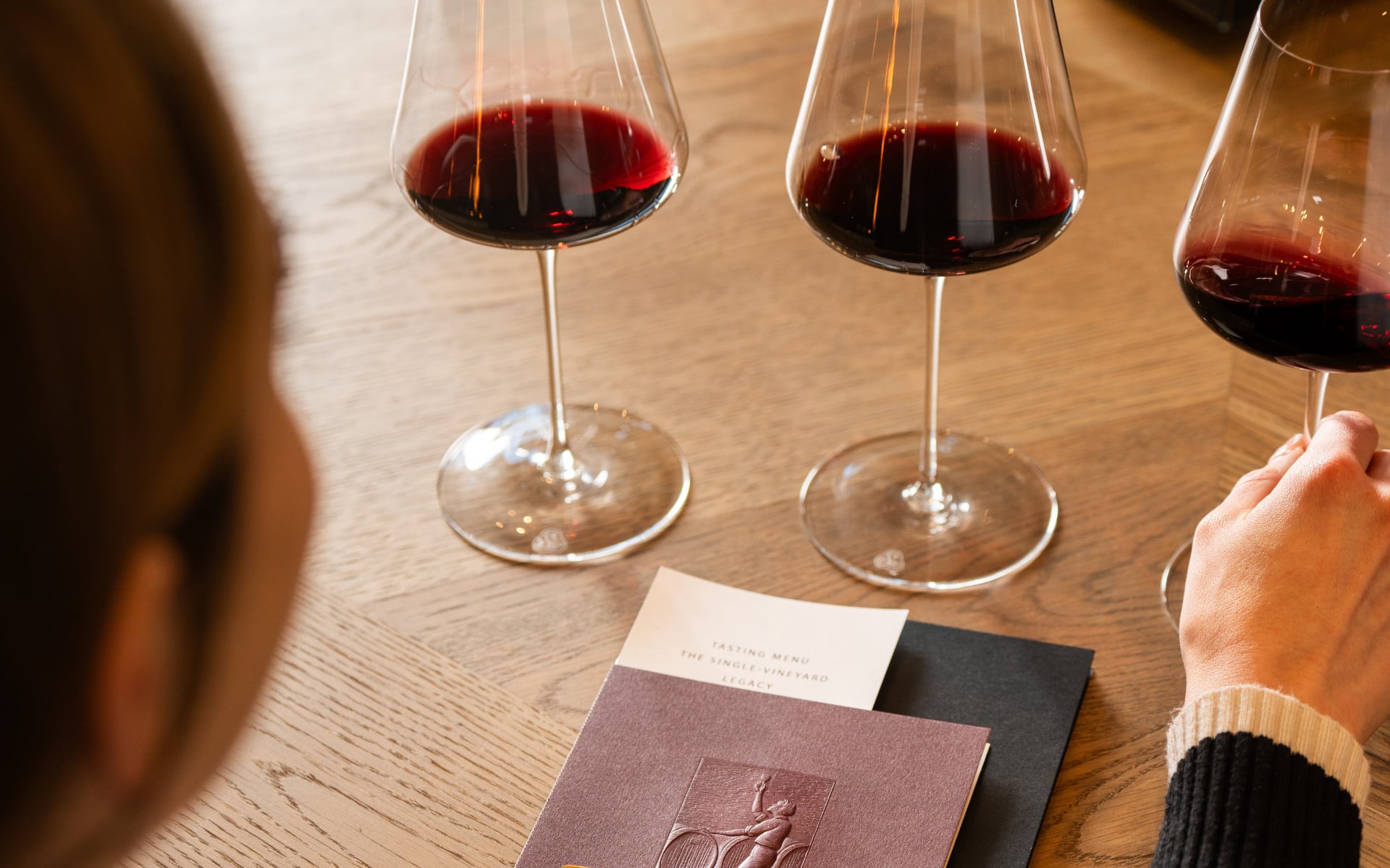 glasses of red wine