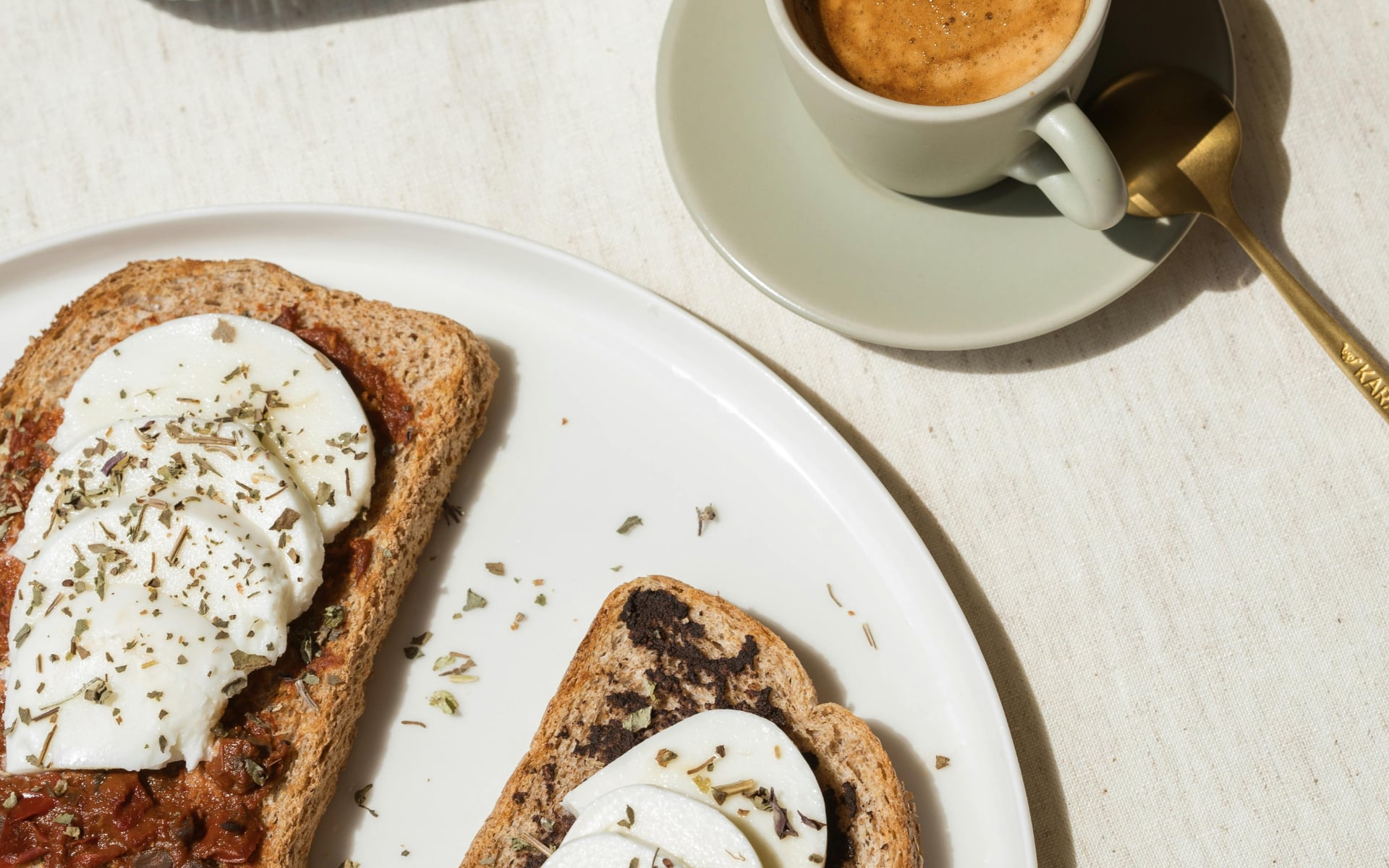 toast and coffee