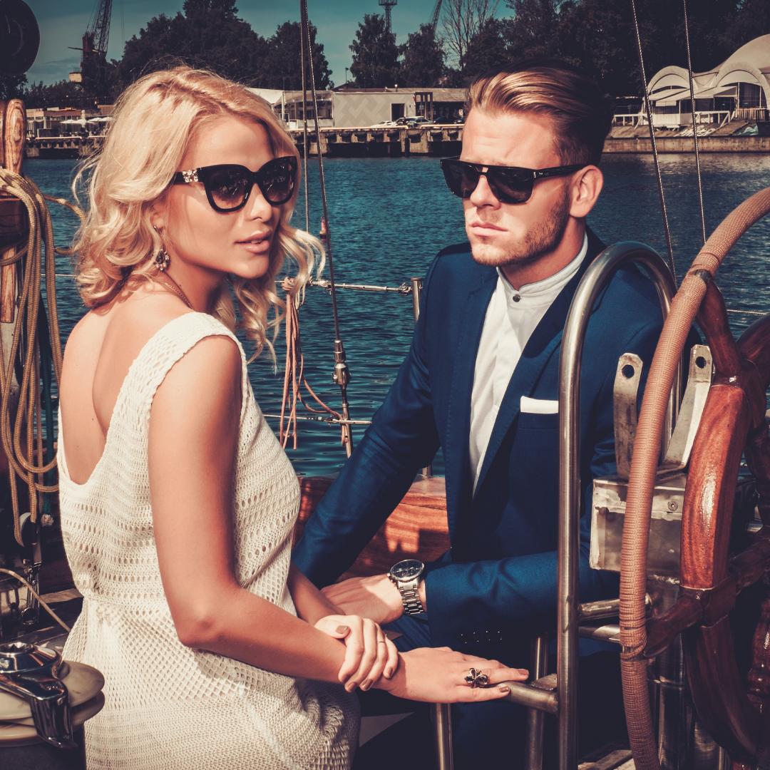 Couple on a boat
