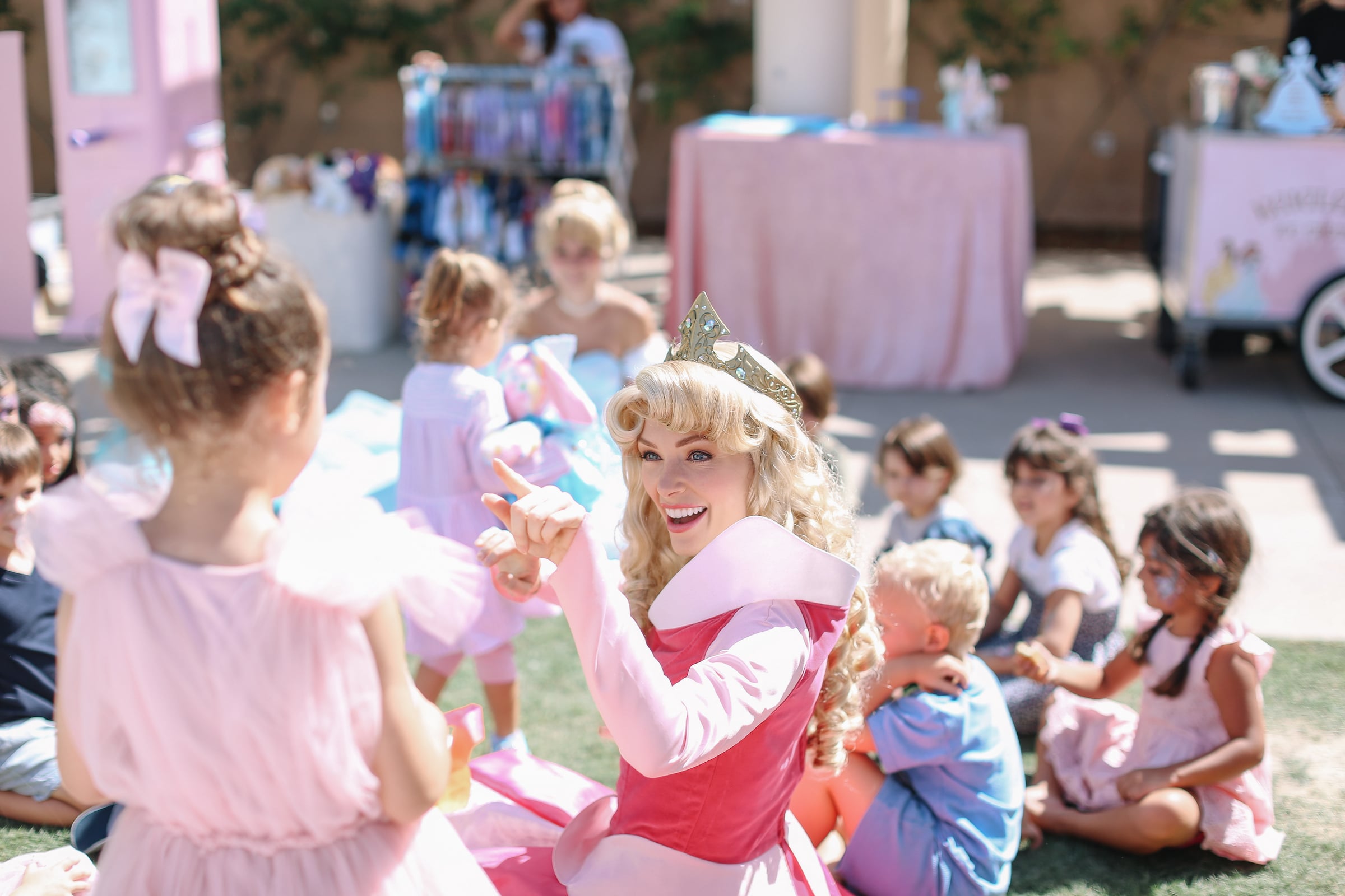 kids birthday with a princess