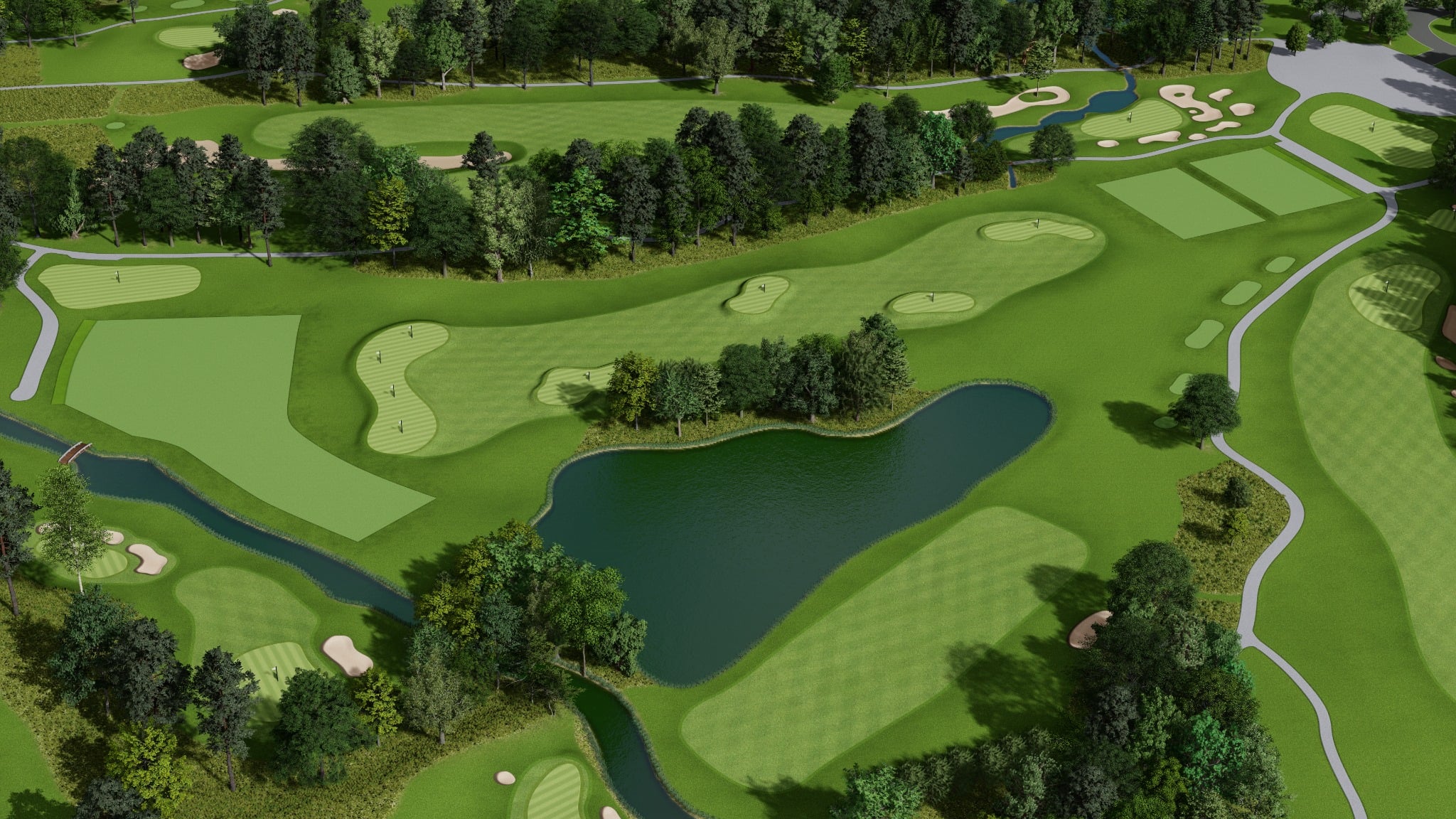 Atlanta National Golf Club - Short Game Renovation Rendering