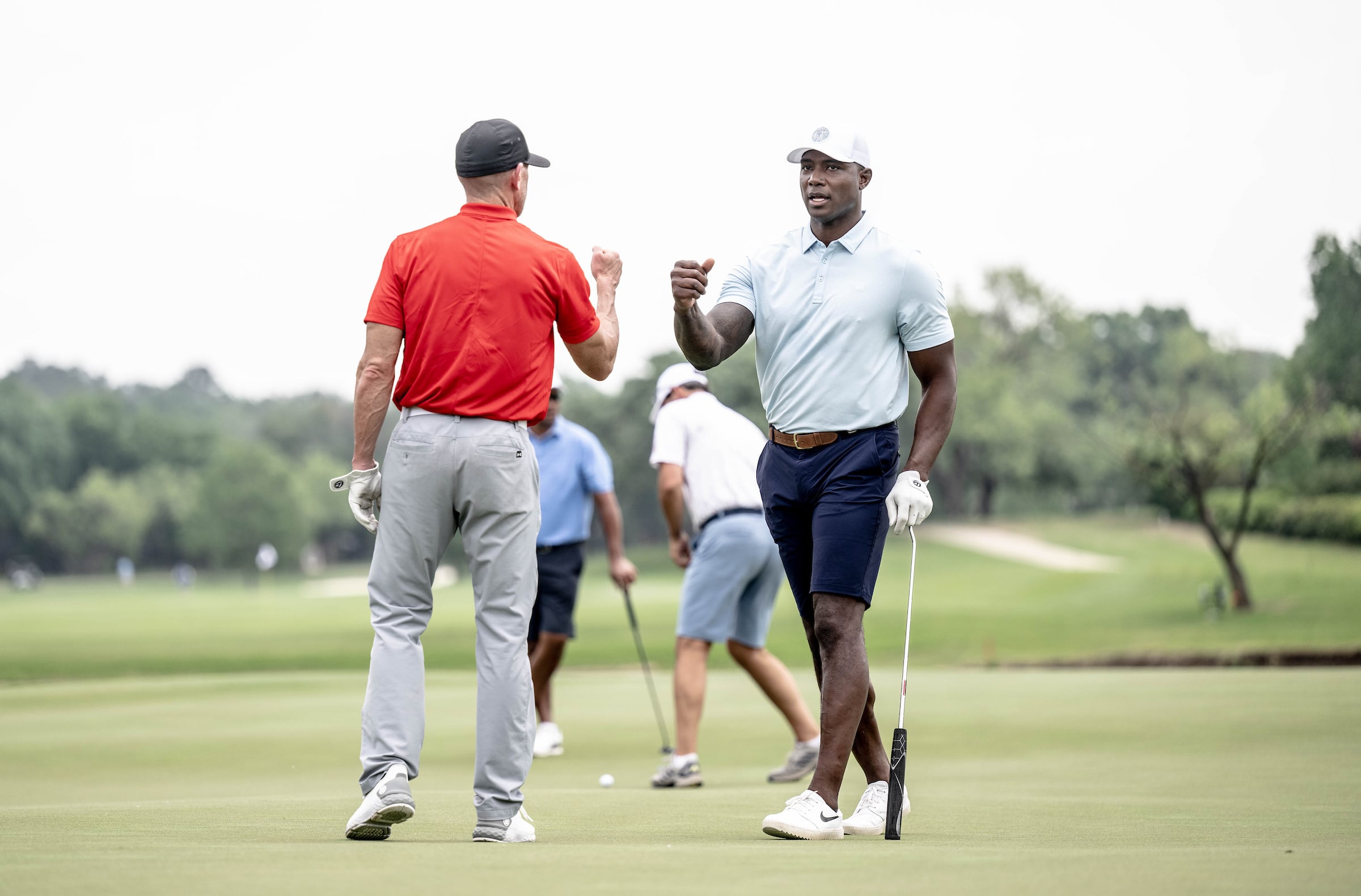Golfers on course