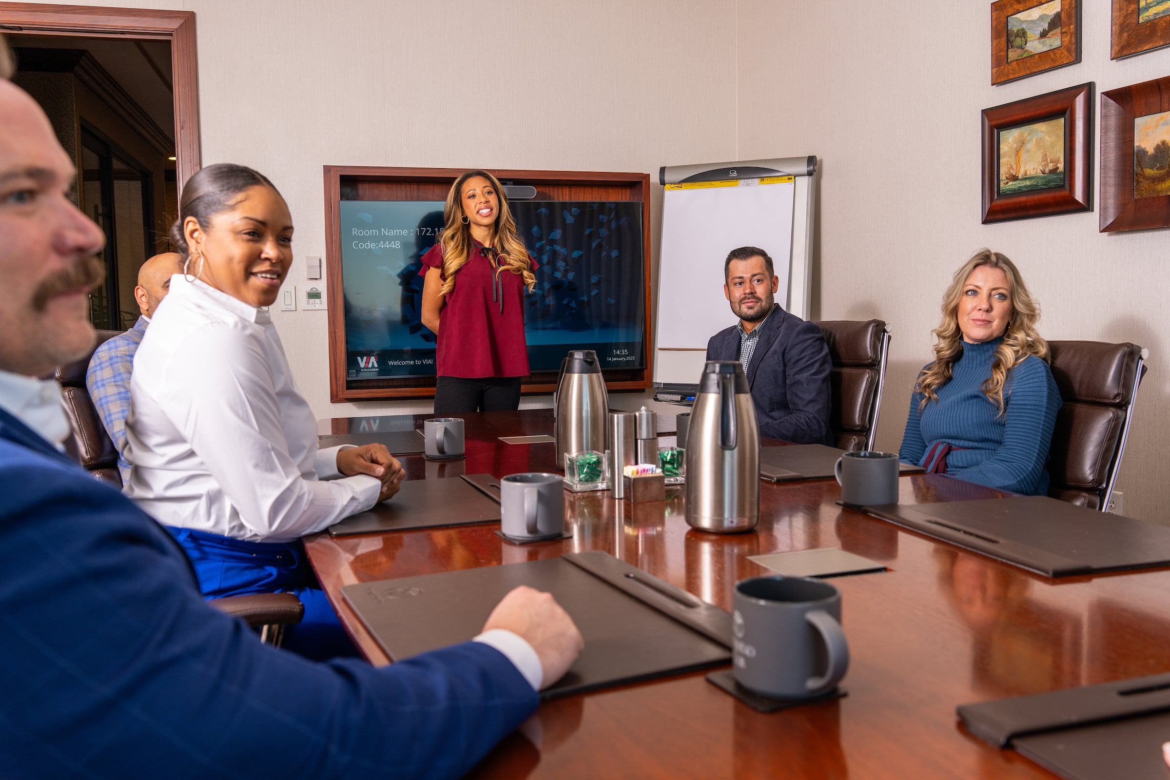 Men & Women in a meeting