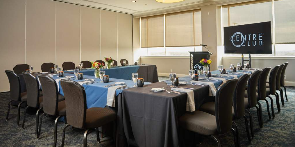 Centre Club Tampa Bayview II meeting space set up in a U shape