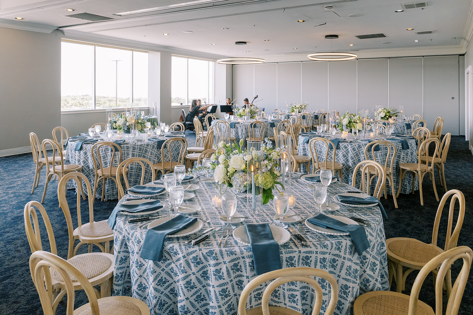 Tables set up for a Private Event