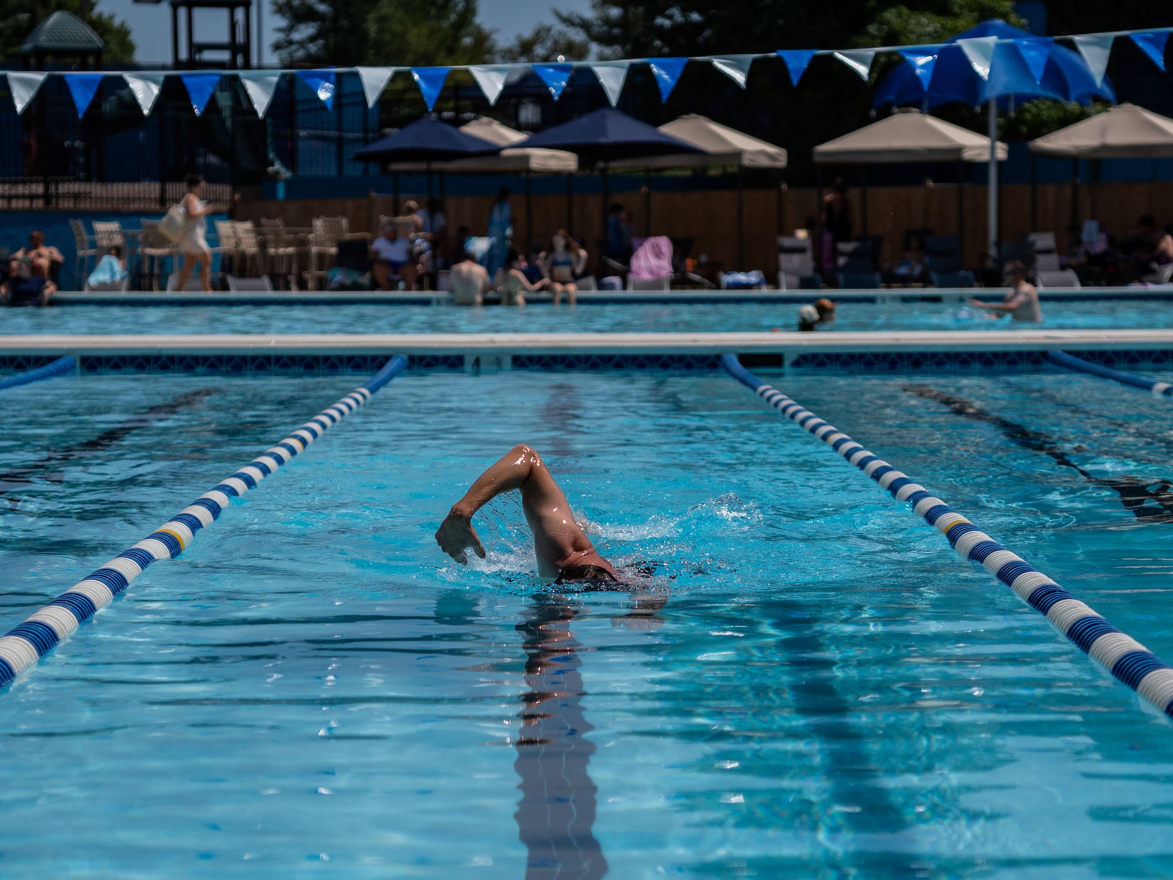 person swimming
