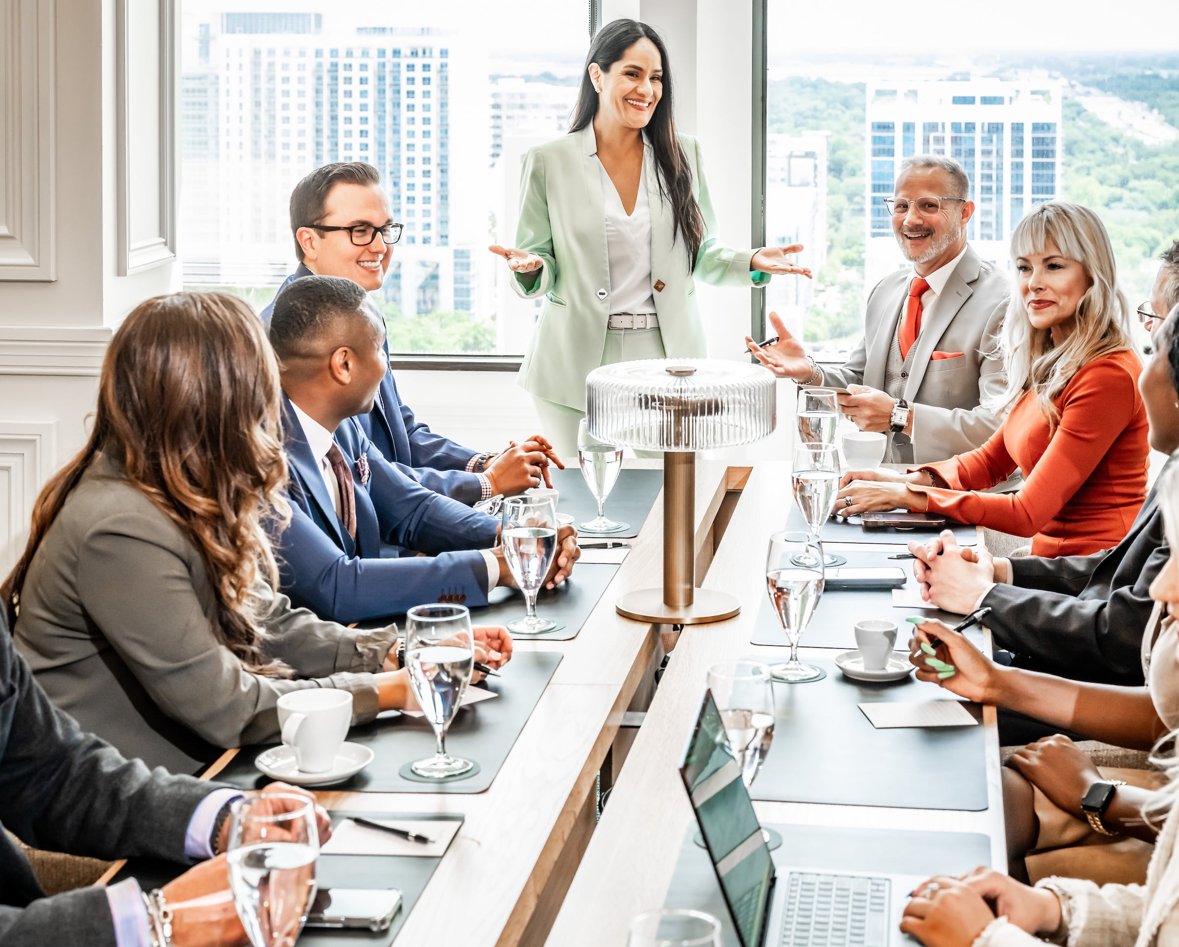 People at meeting