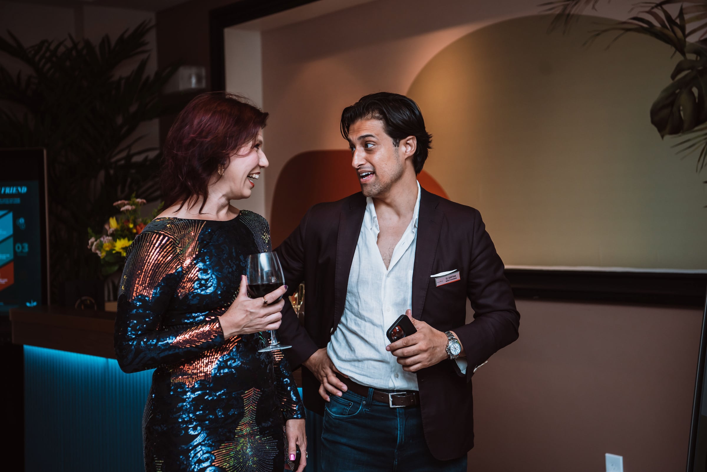 Couple at event