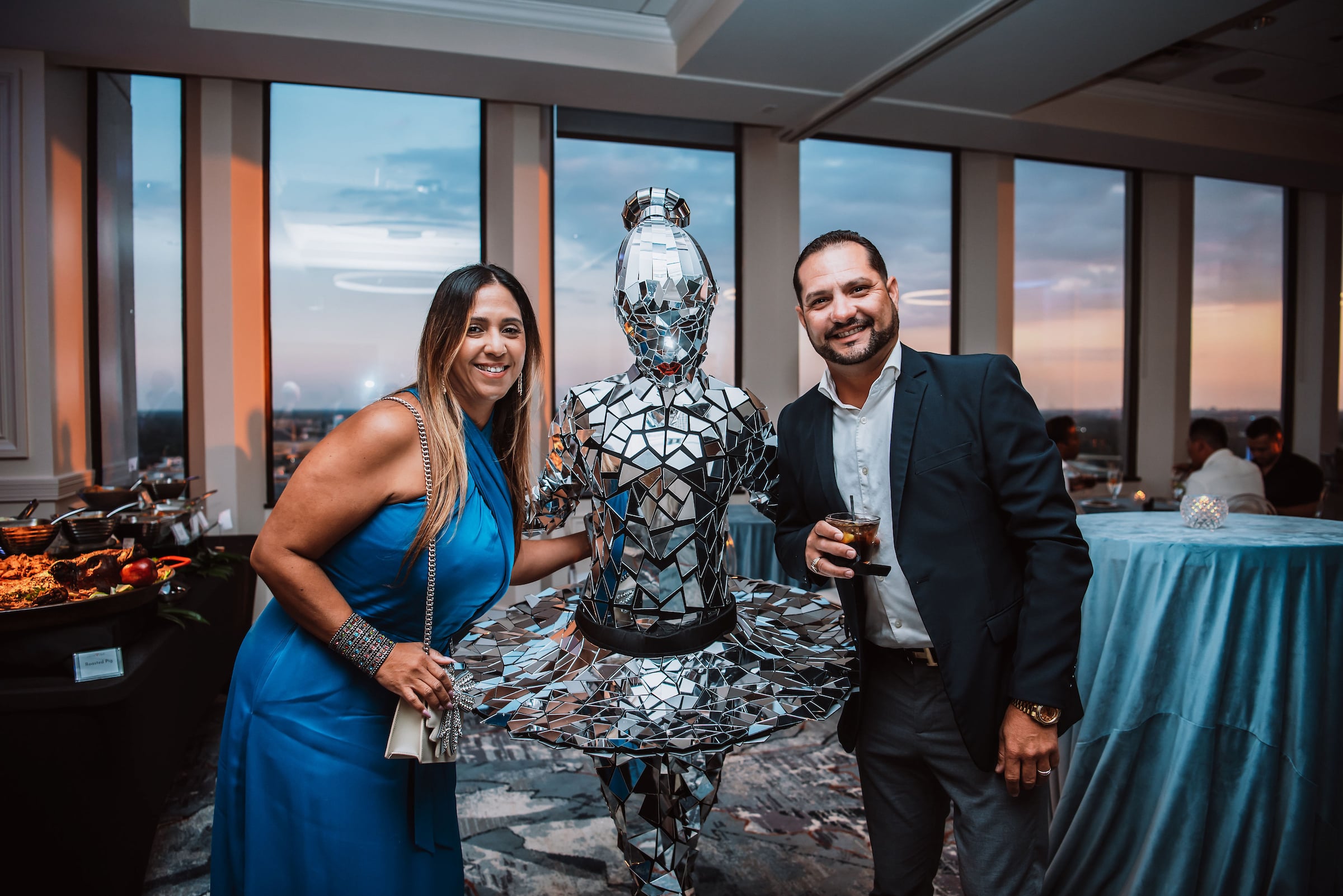 Couple at private event