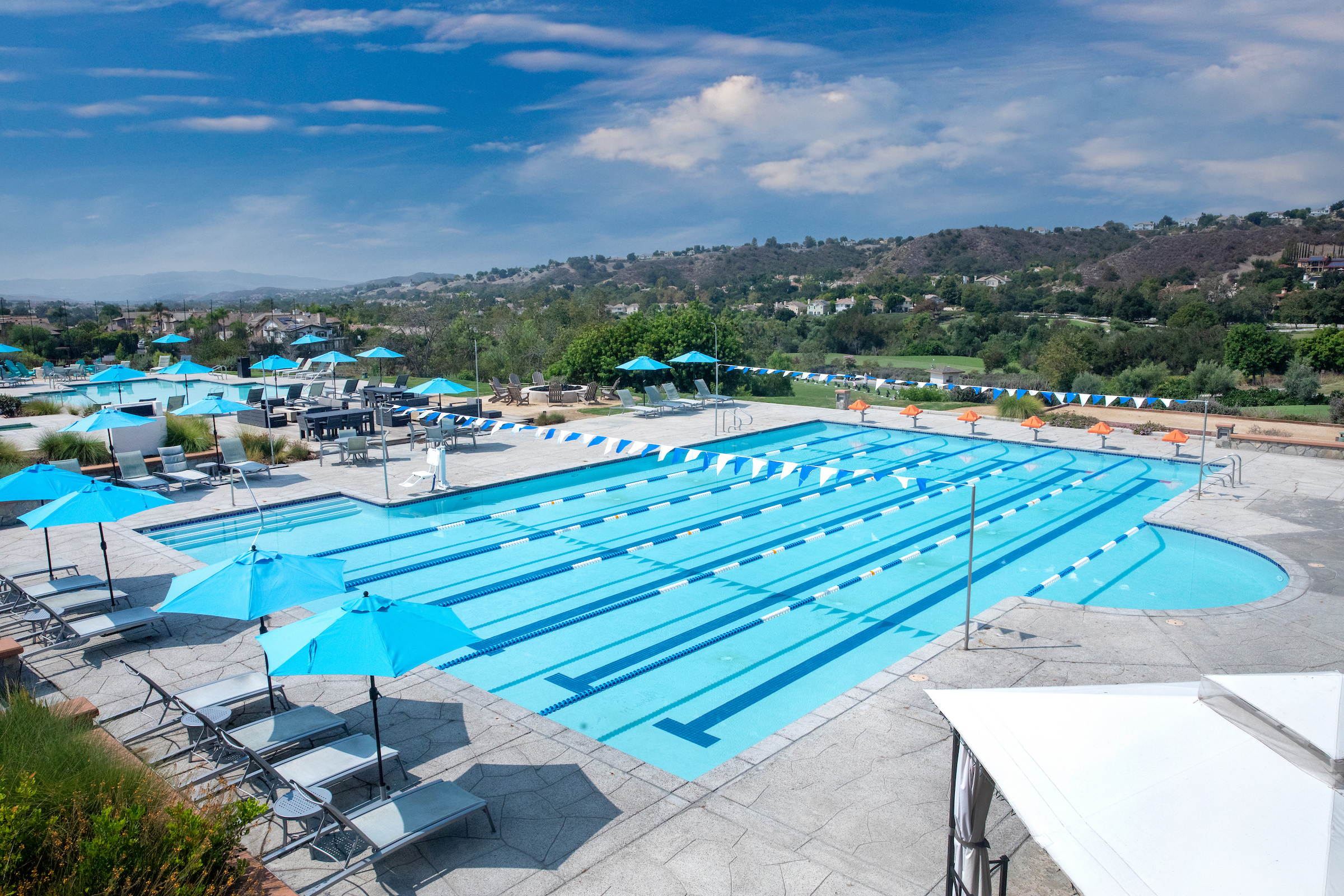 Aerial View of Coto de Caza Golf & Country Club Pool