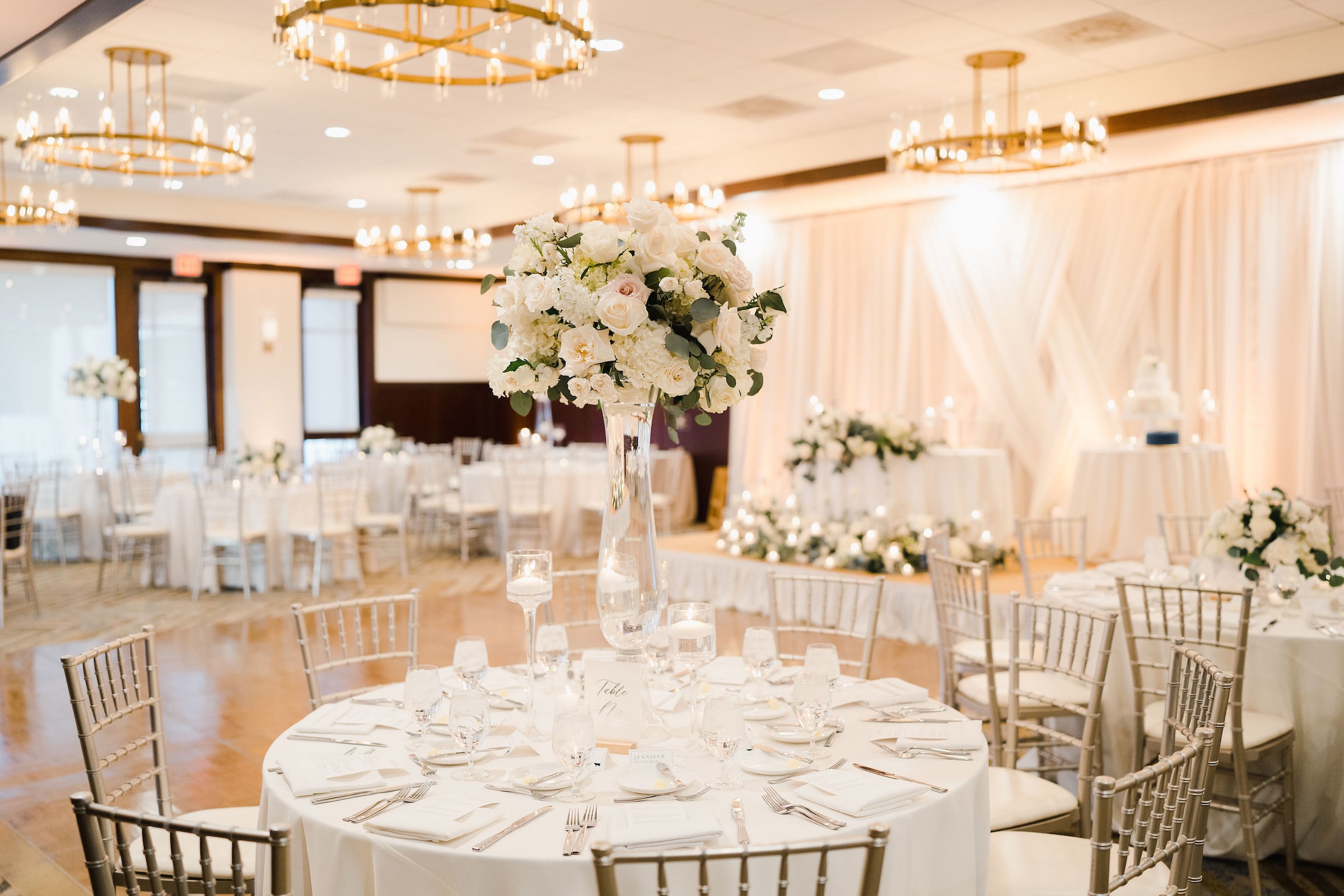 Coto de Caza Golf & Country Club Wedding Reception Set Up