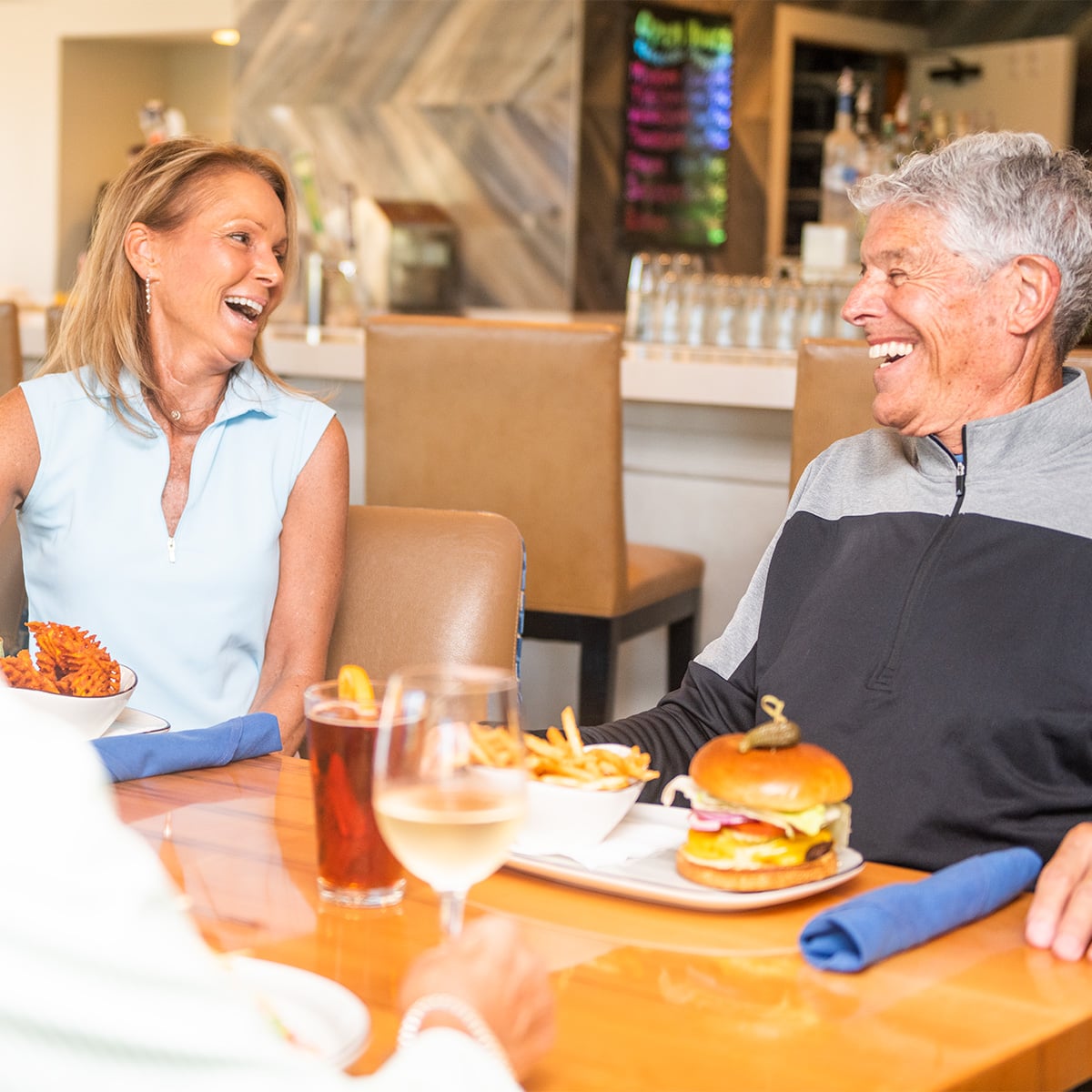 Couple dining