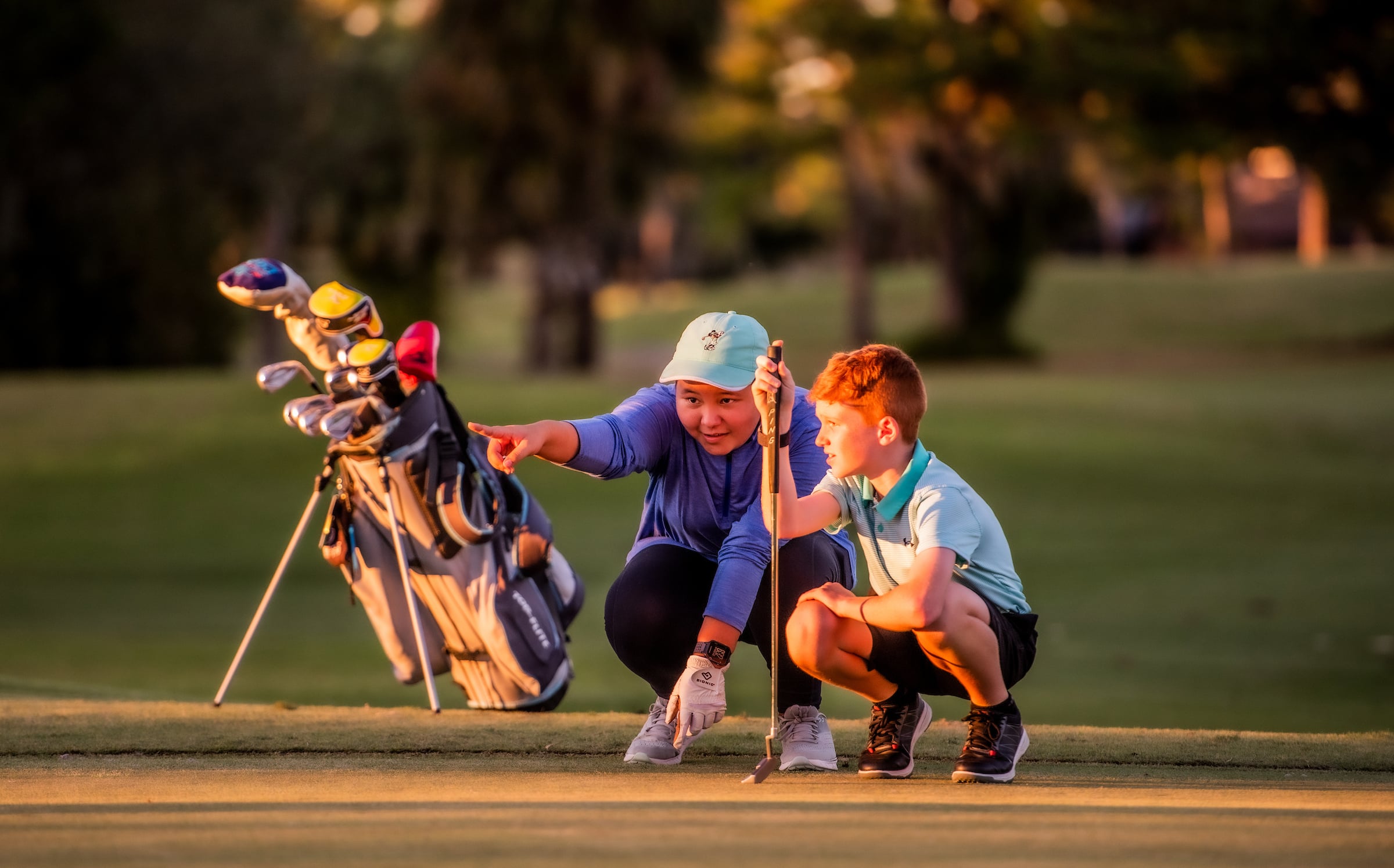 Junior golfers