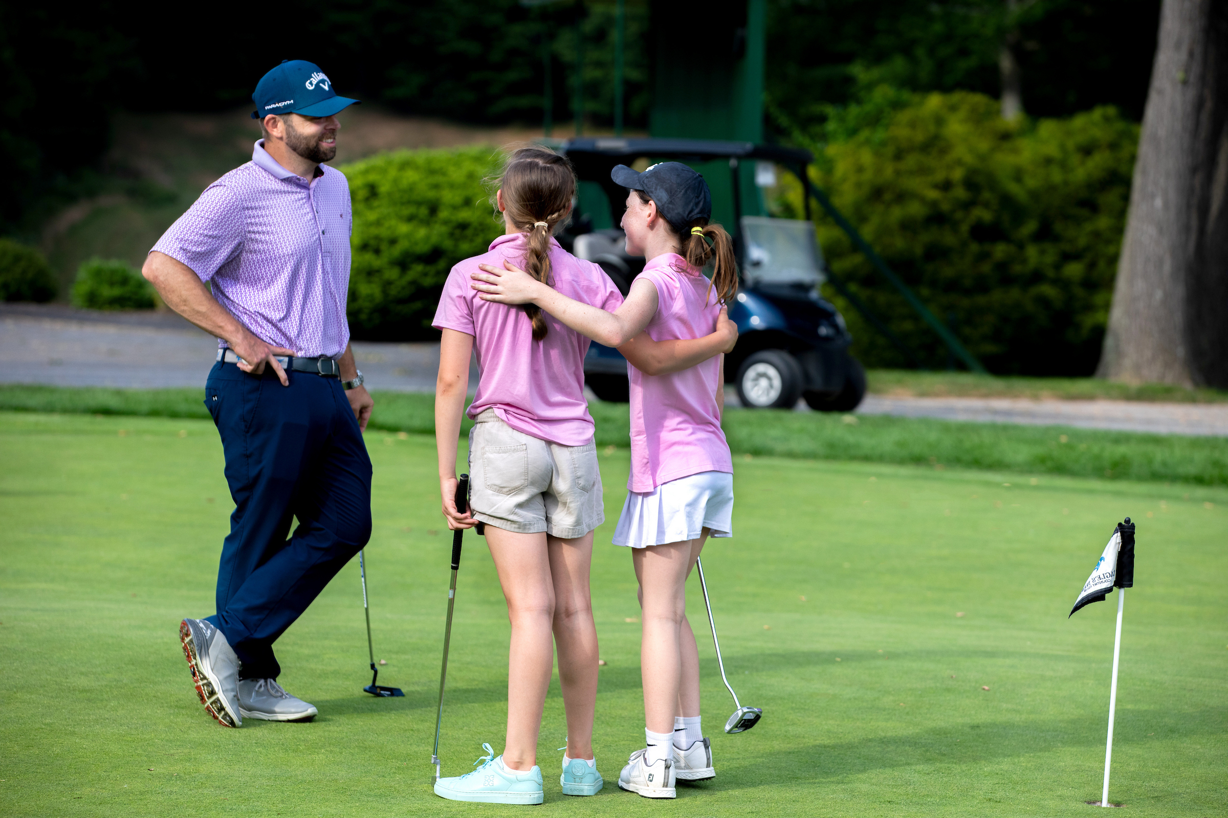 Junior golfers instruction