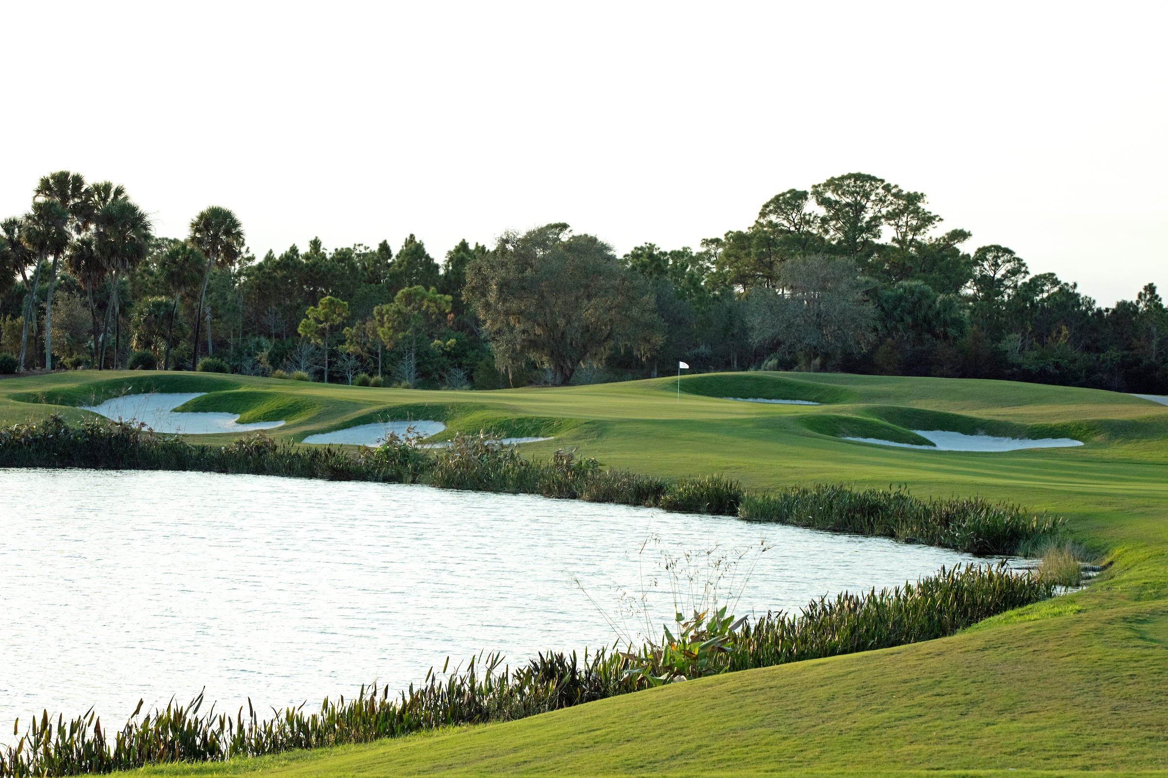 lake on a golf course