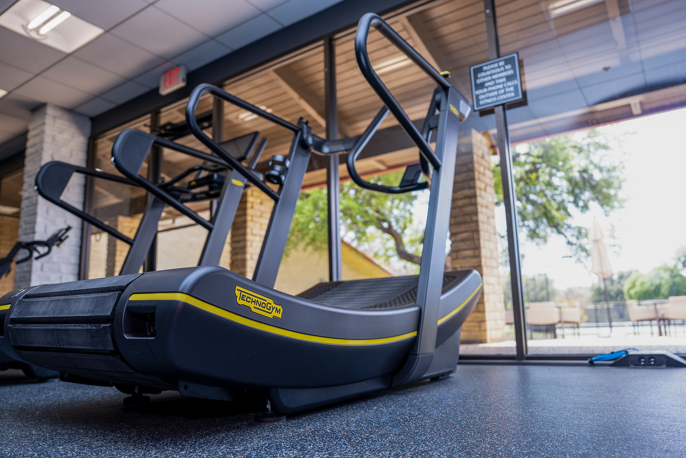 treadmill in a fitness center