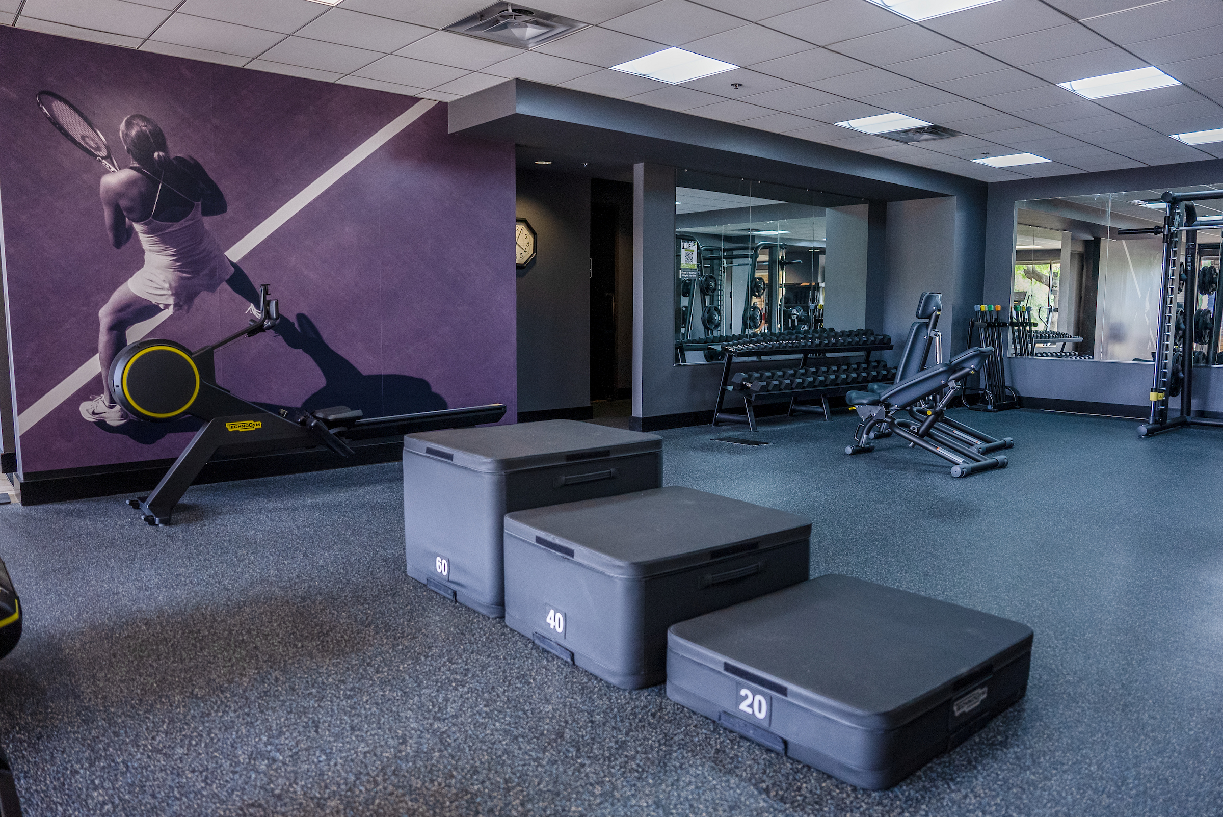 equipment at a fitness center