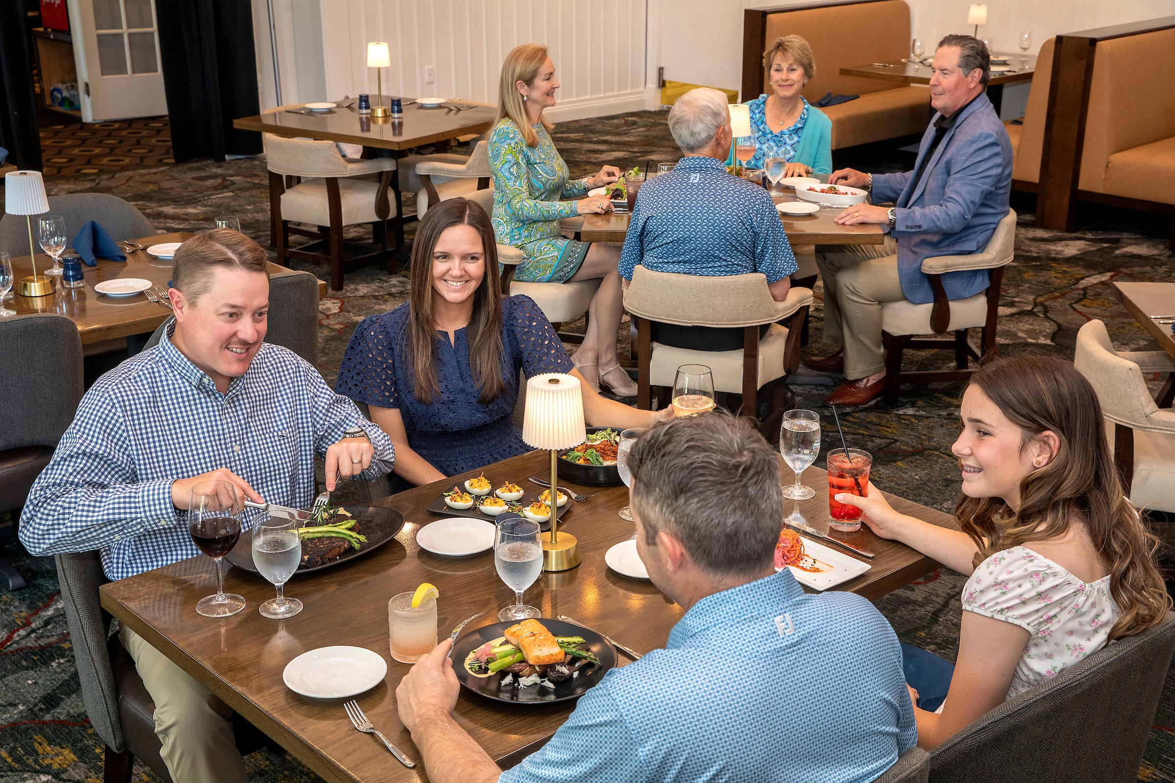 People eating dinner