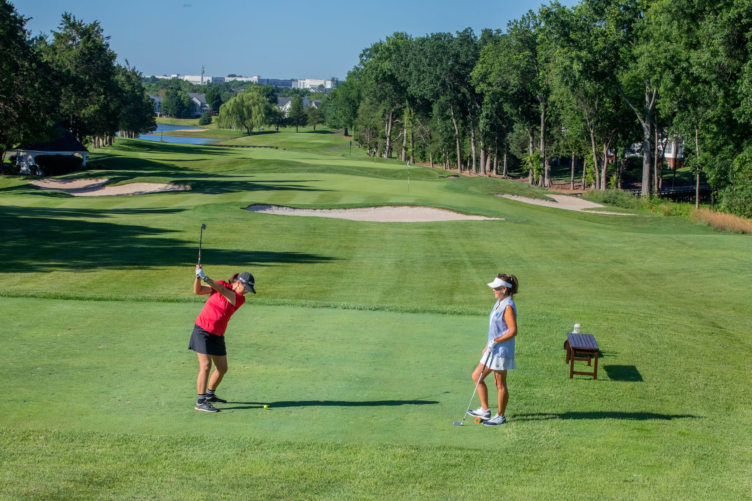 ladies on the golf course
