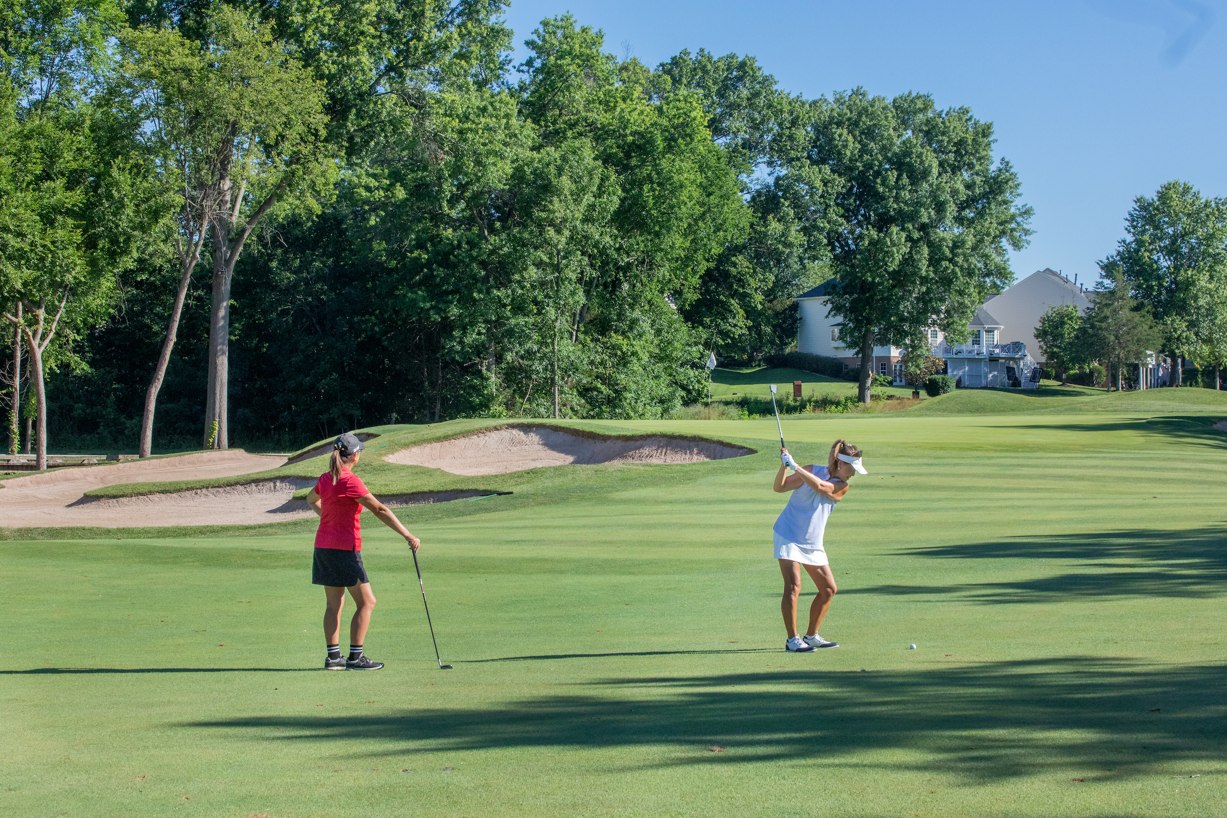 ladies playing a round of golf