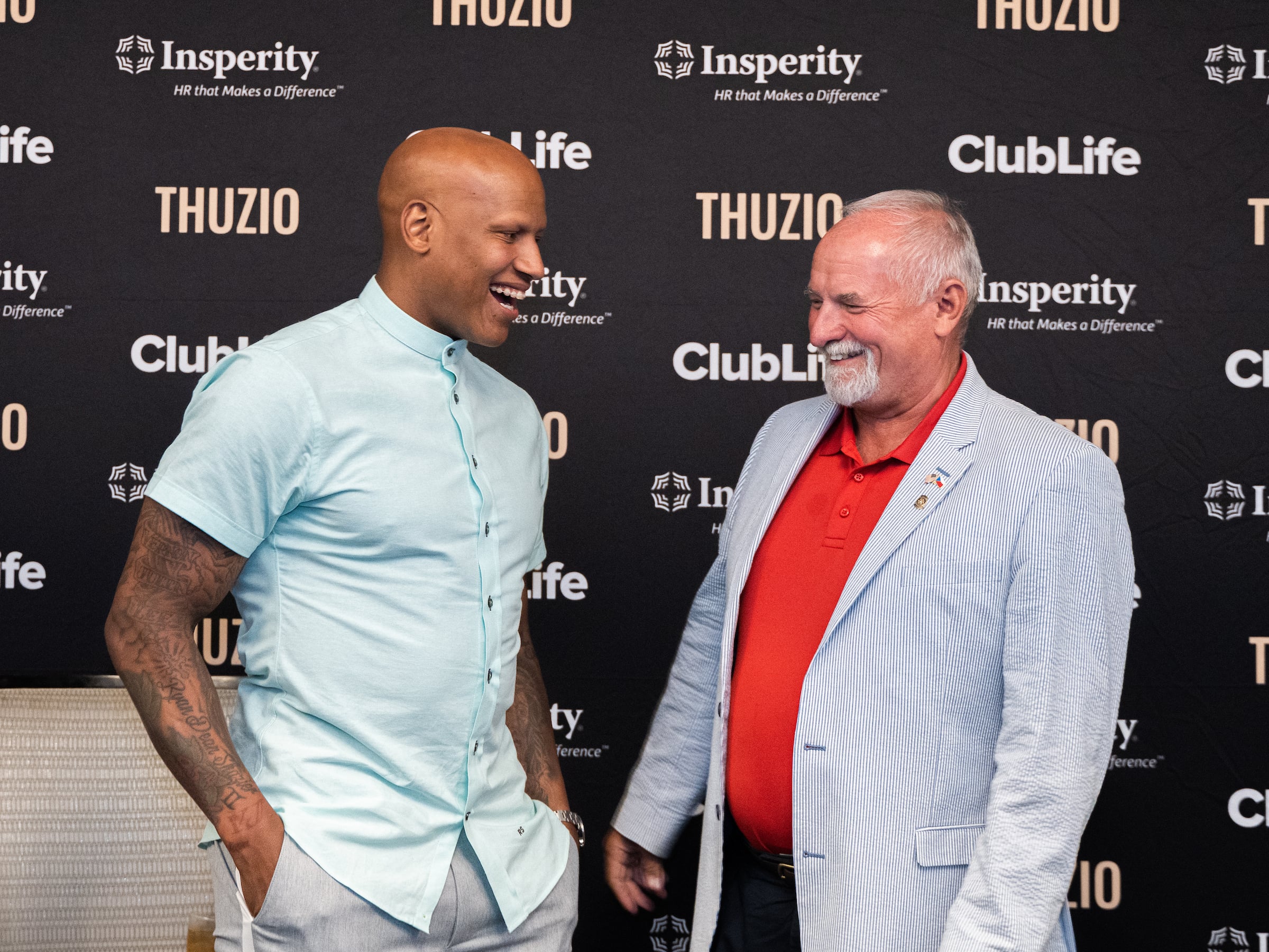 Two men at a Pro Sports Meet & Greet