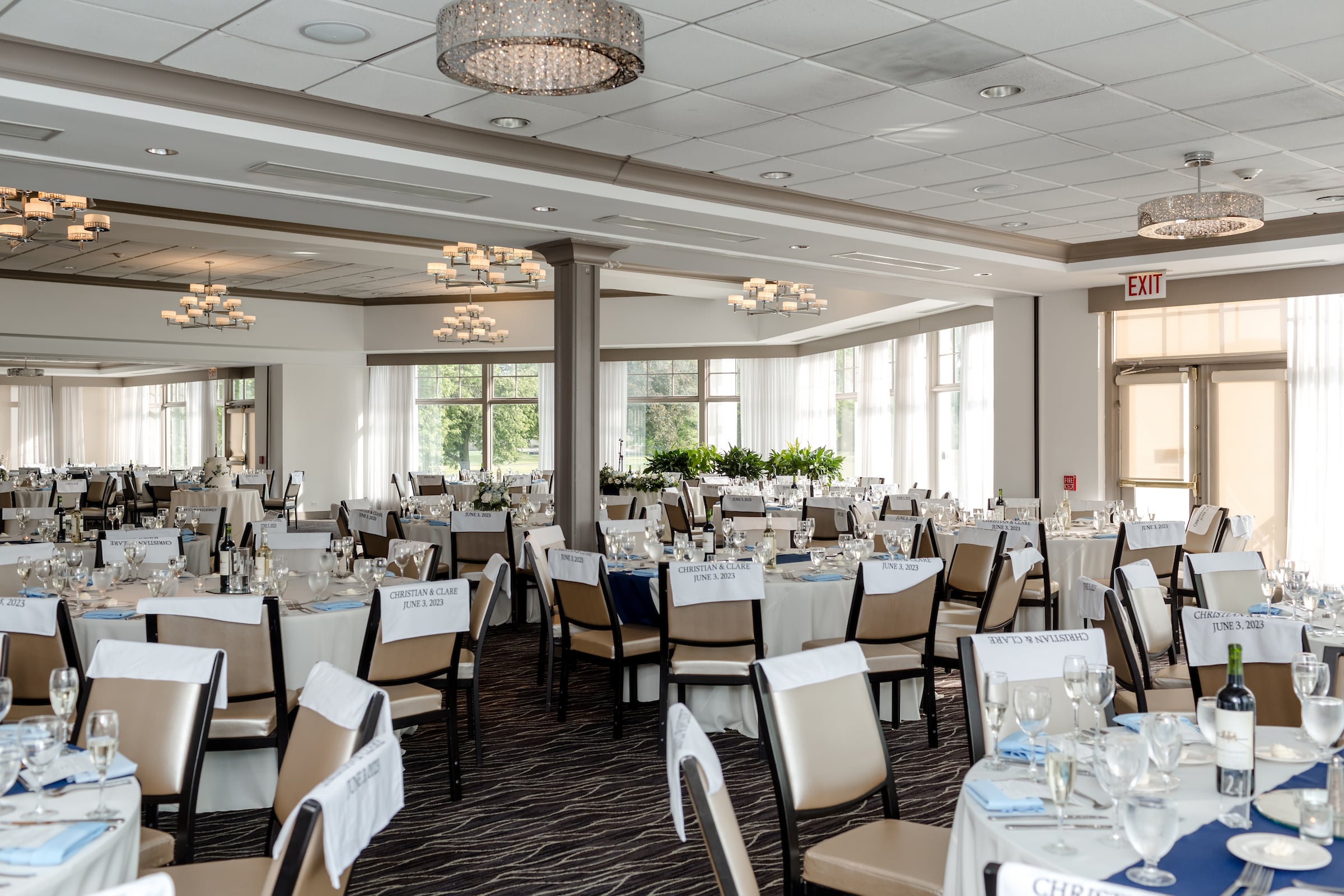 Ballroom event set up