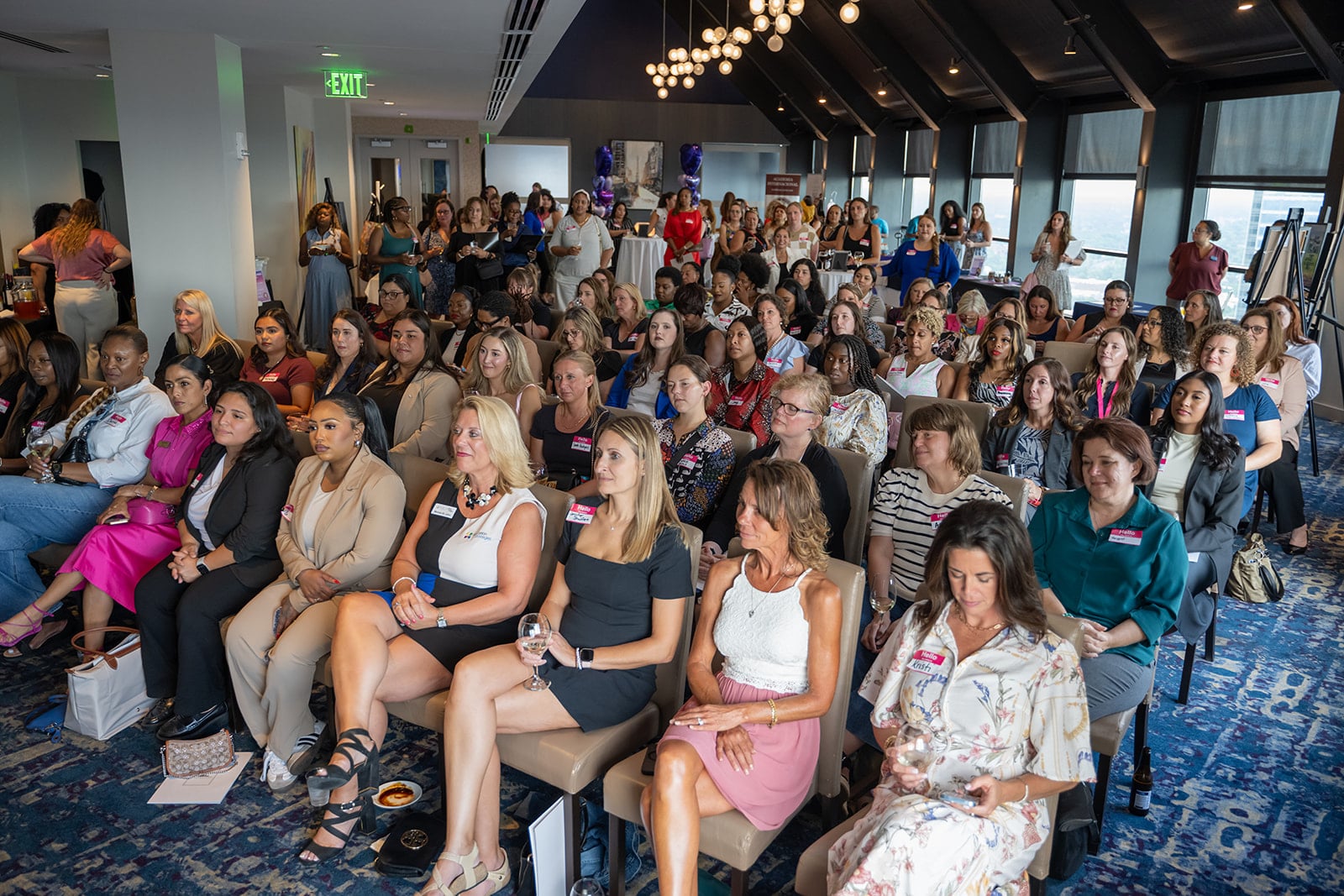 Large group of women at a Private Event at Skyline Indy Indianapolis