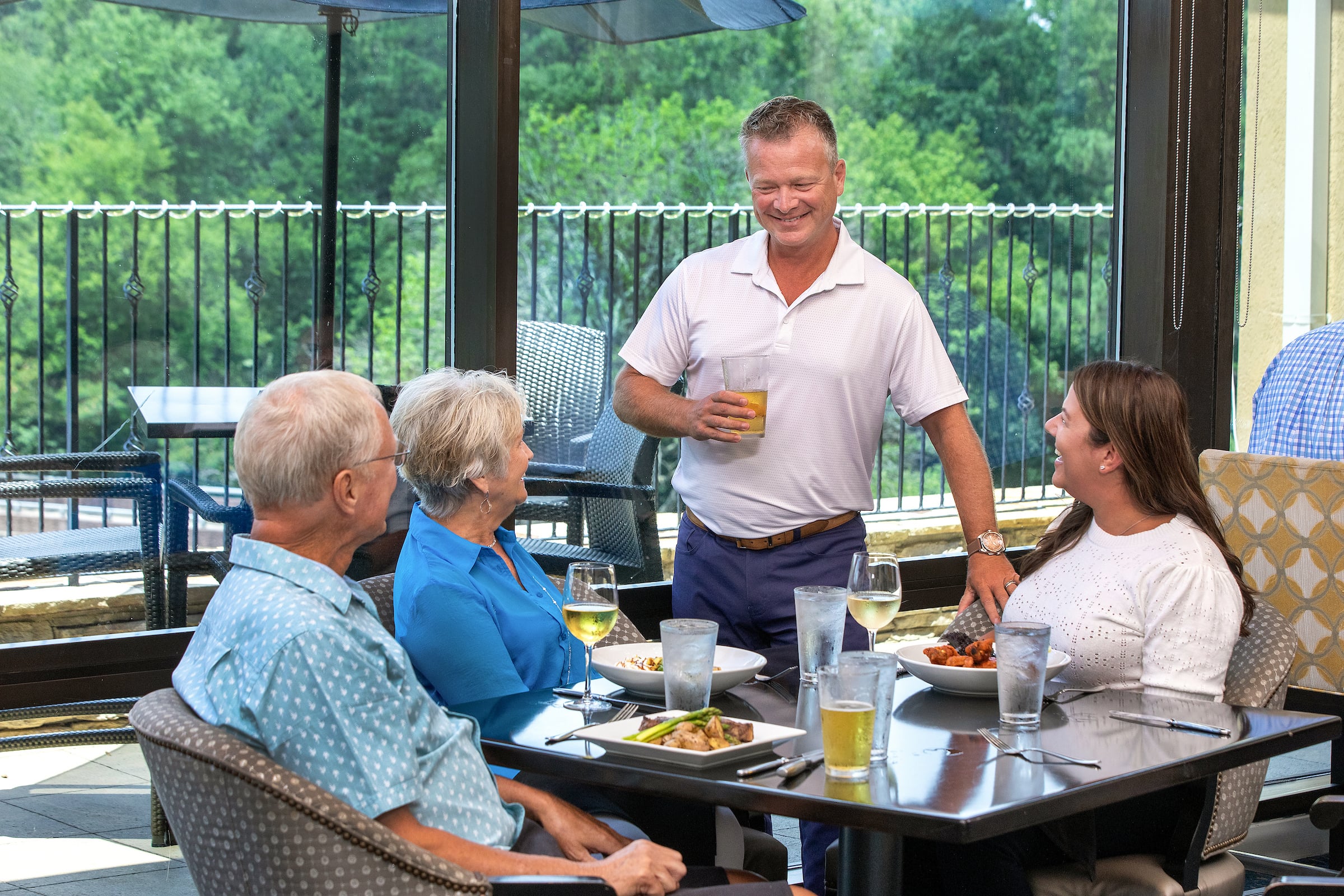 Diners at a table
