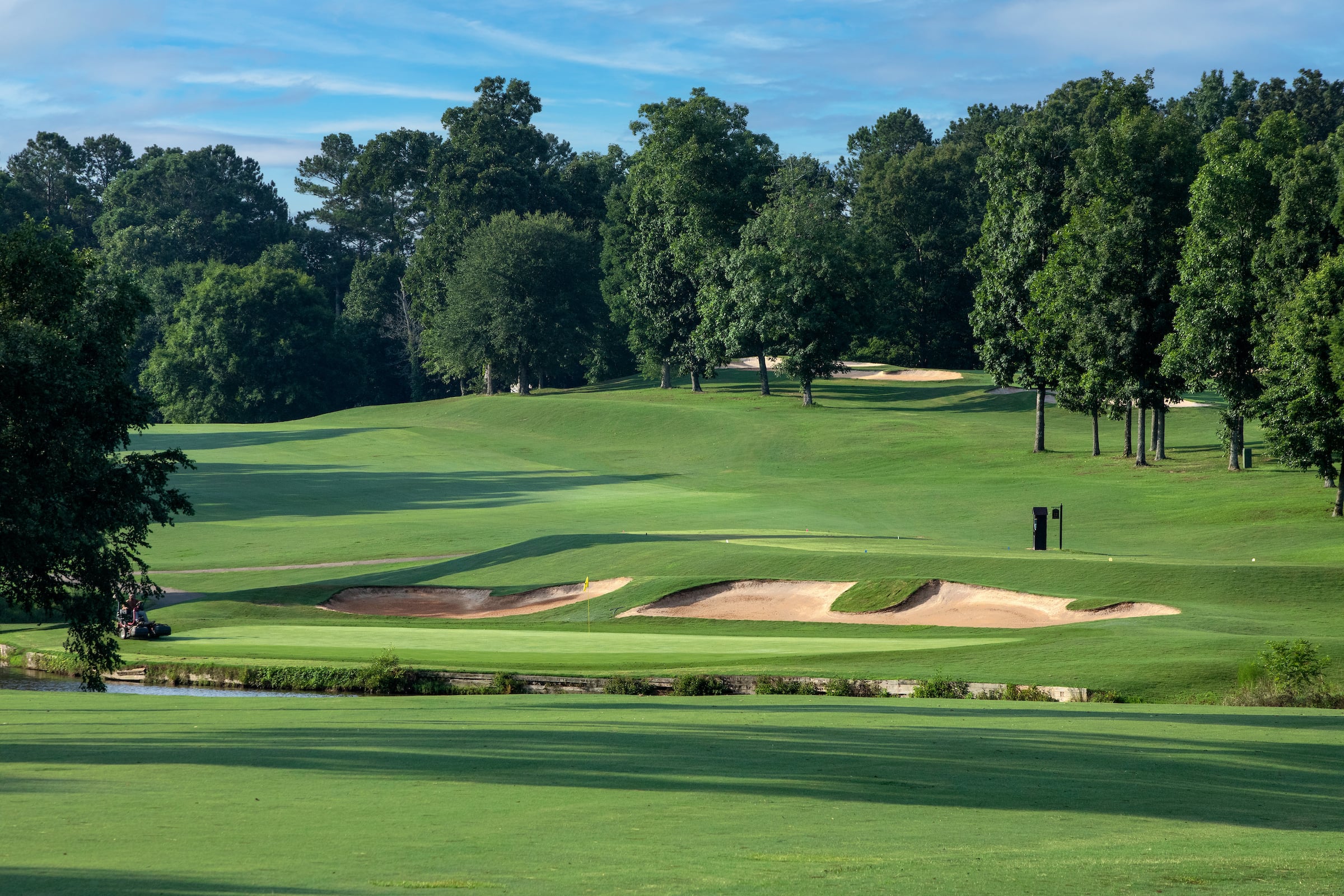 golfers on course