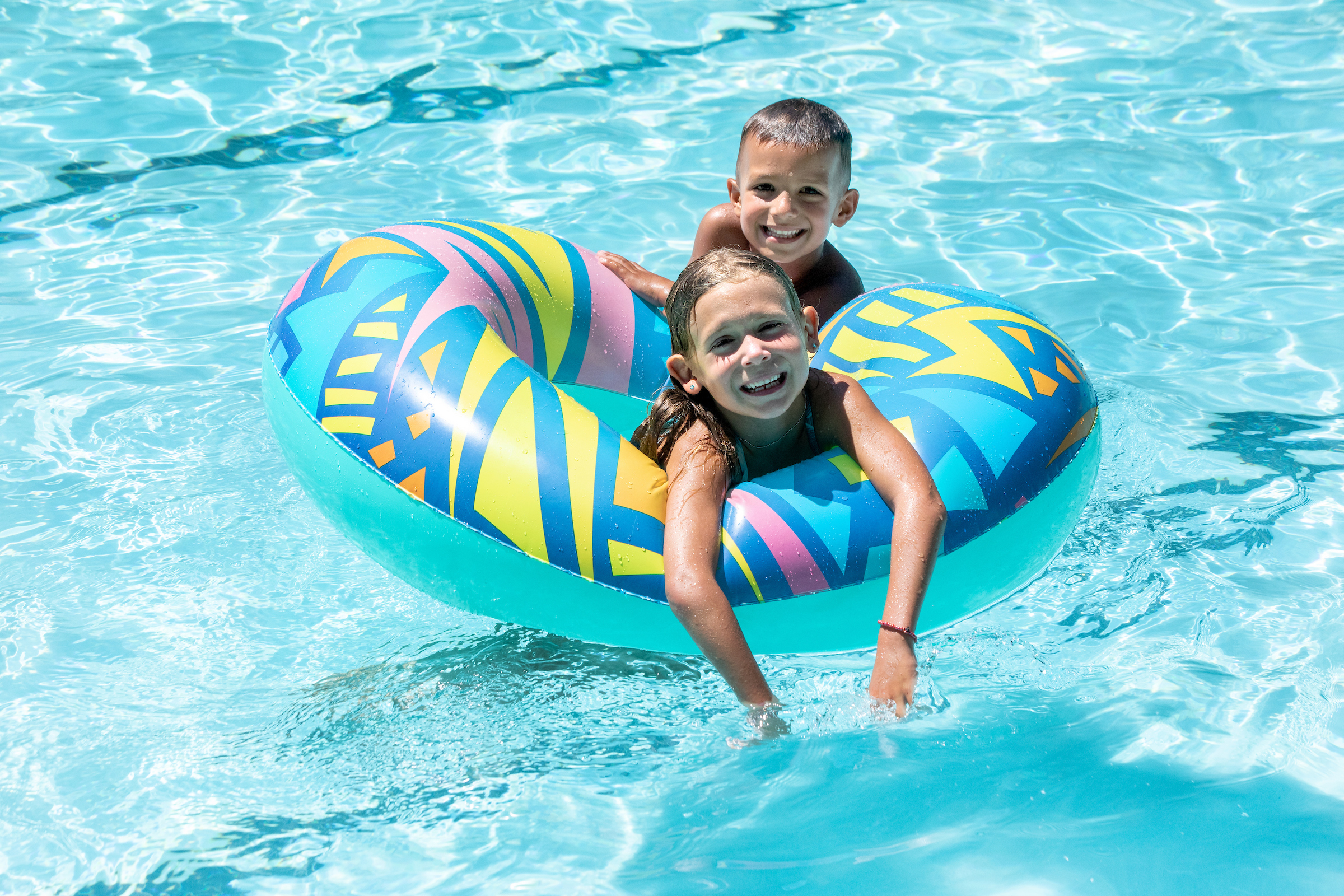 Children in pool