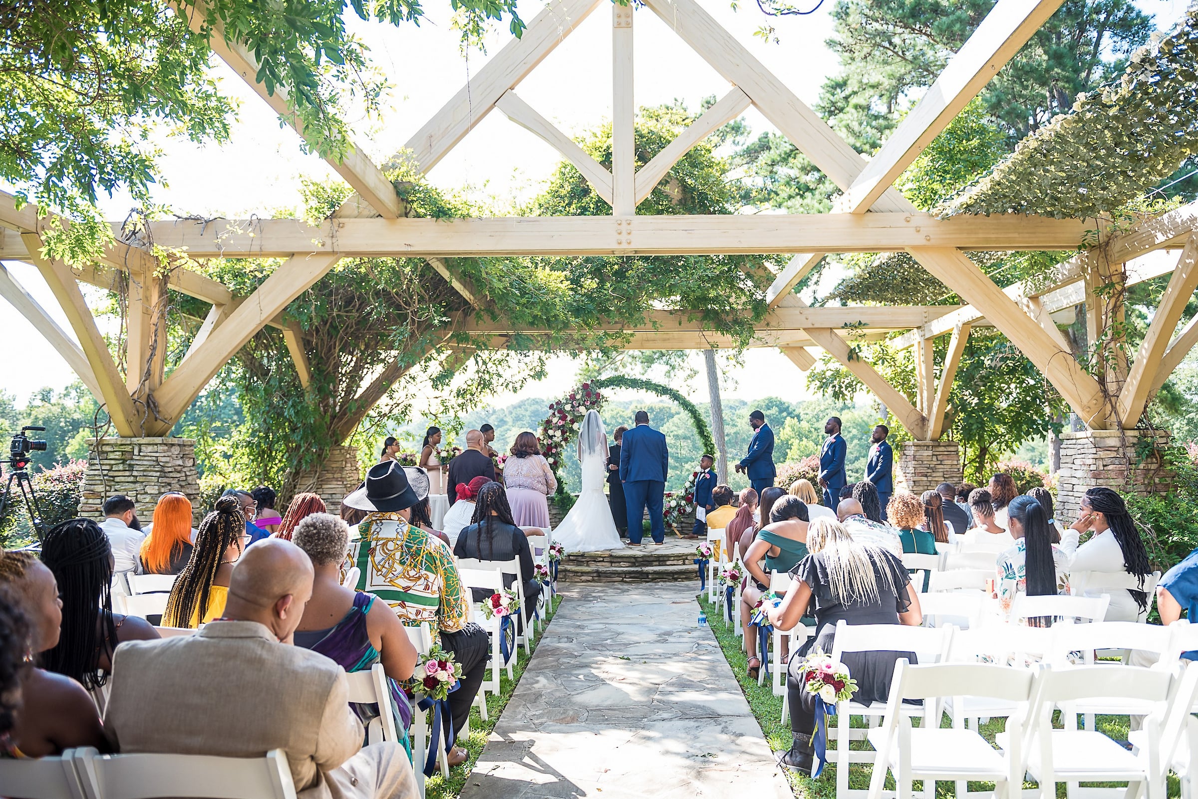 Wisteria Arbor Wedding Ceremony