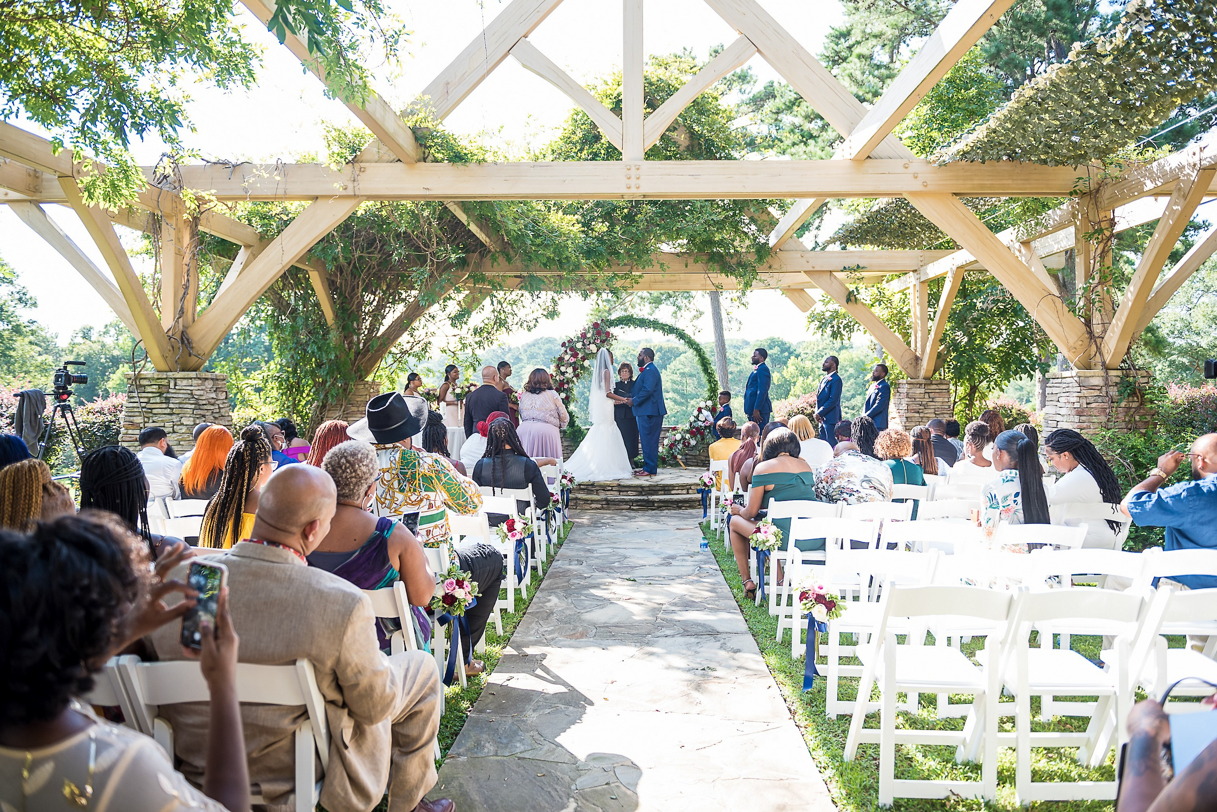 outdoor wedding ceremony