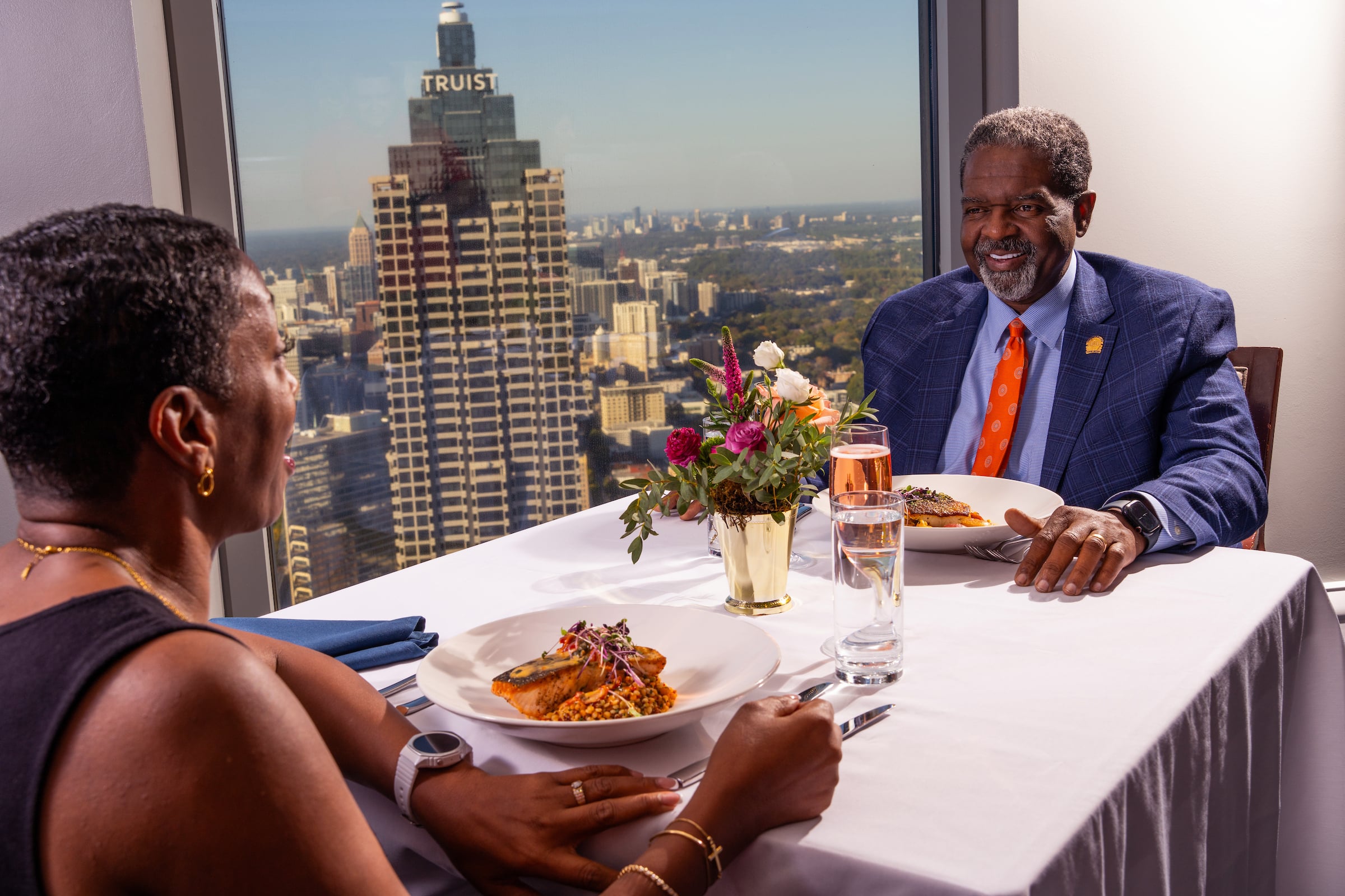 A Couple dining