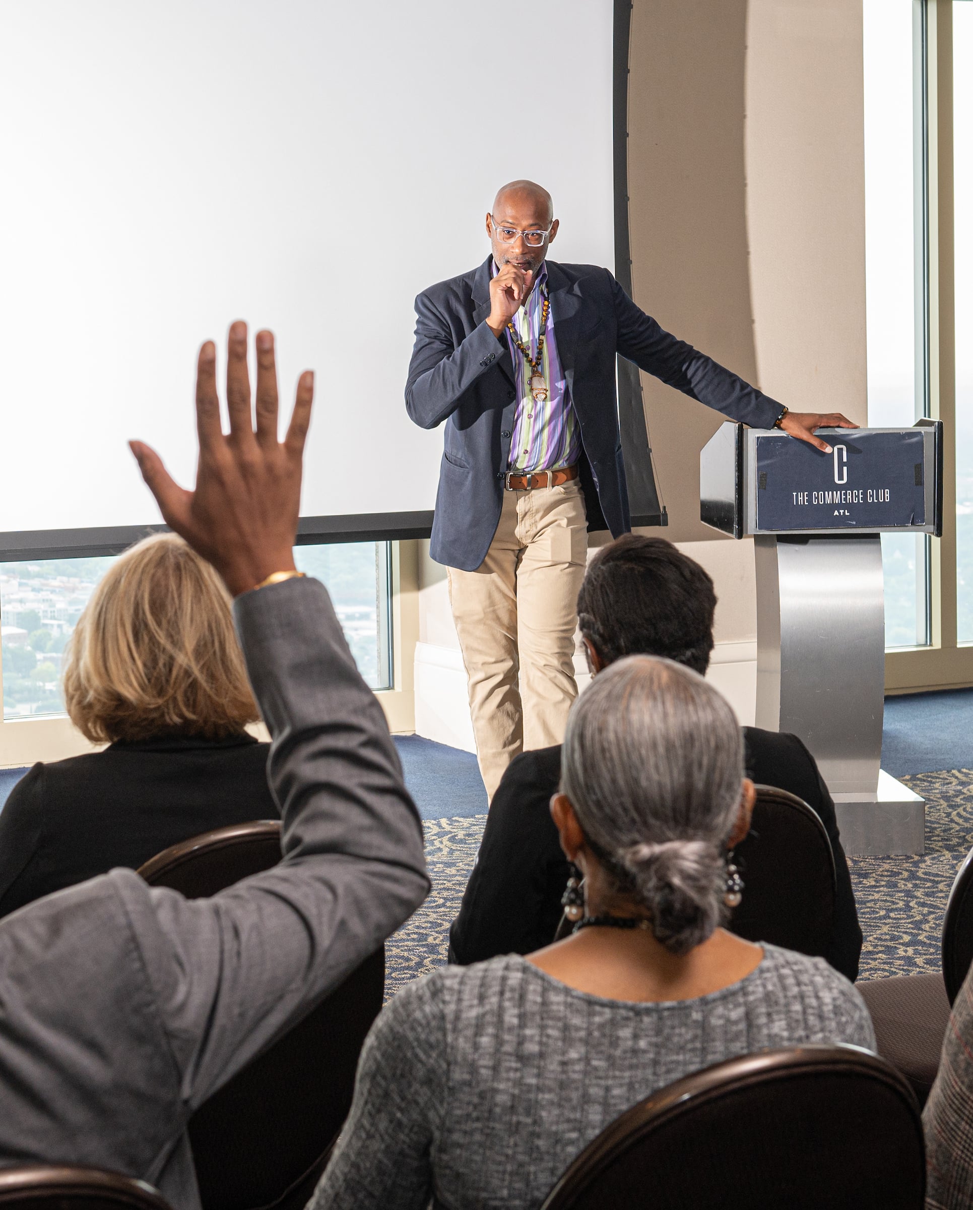 Speaker at a private event