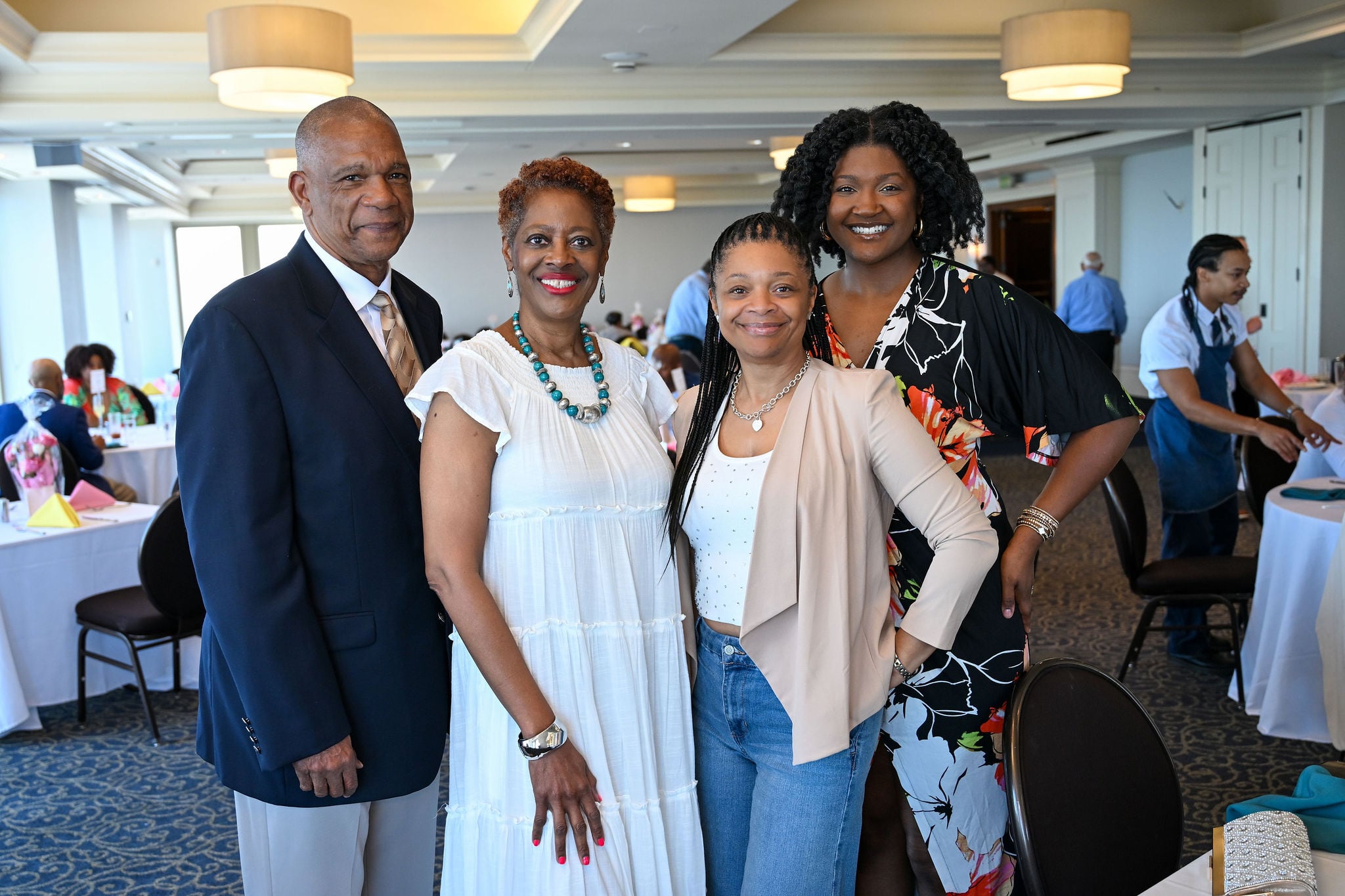 Family of 4 at Mother's Day Celebration
