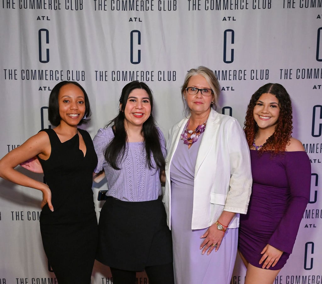 Four women at a Celebrating Women private event