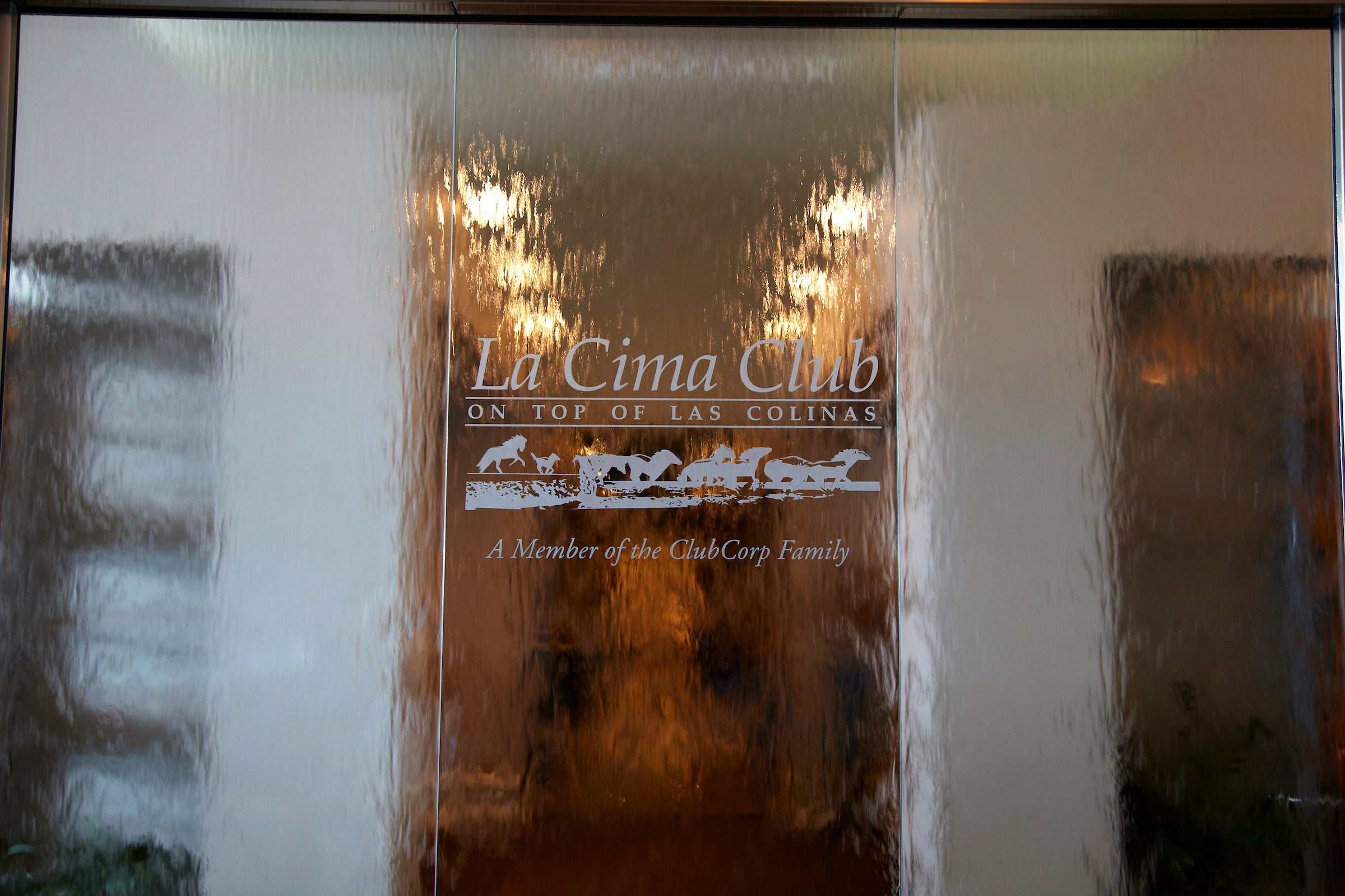 Entrance door to the former La Cima Club now The Constellation Club