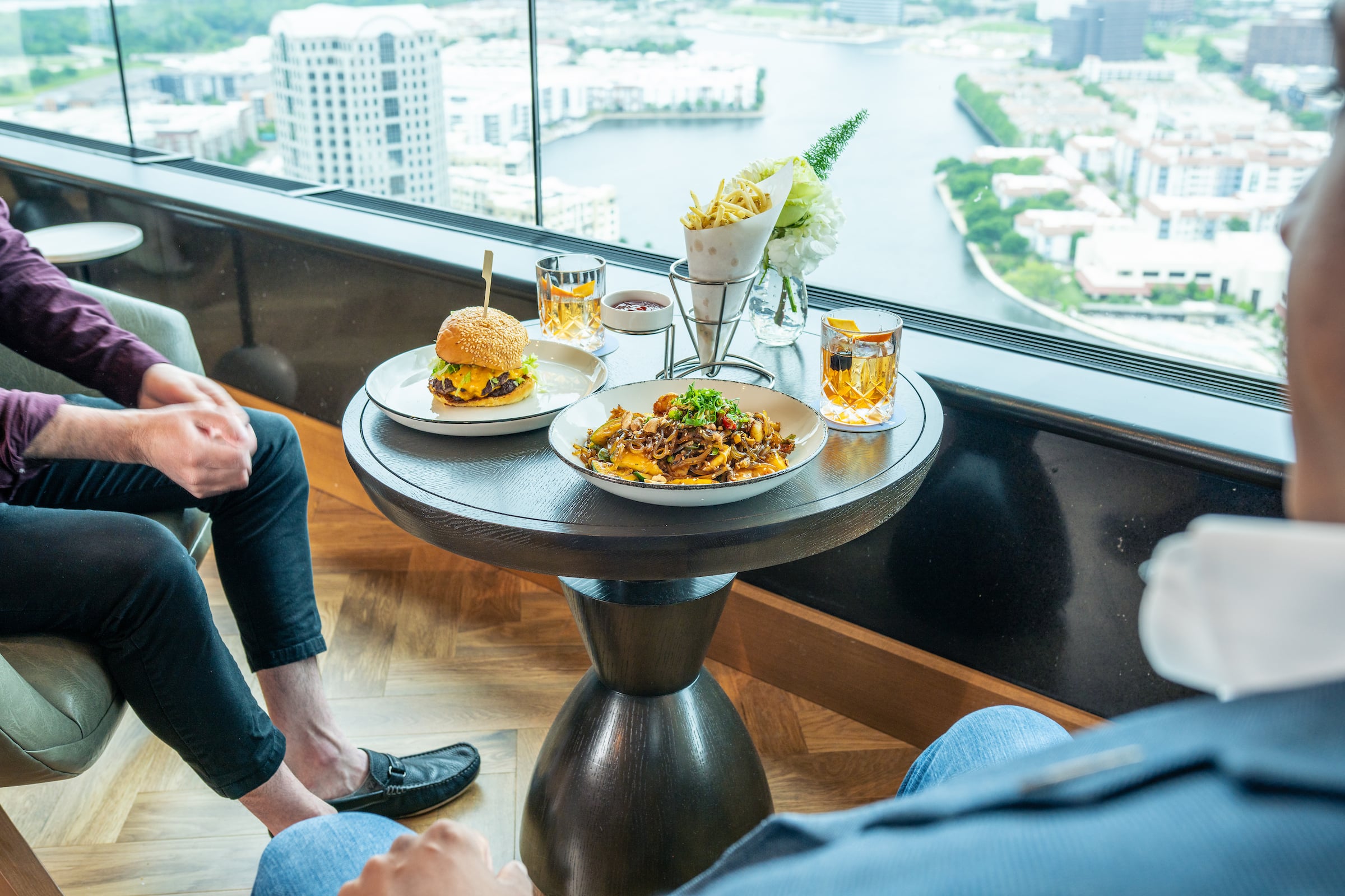 Food on a table