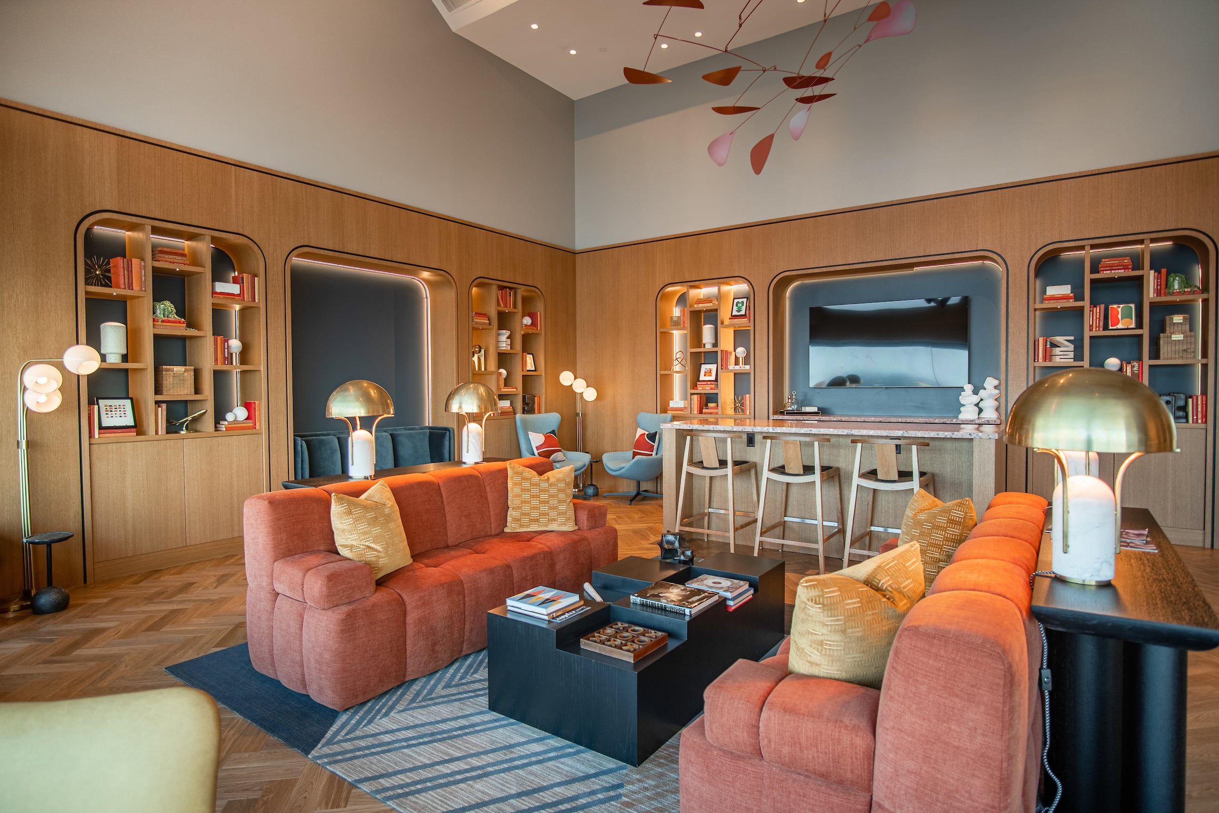 The Constellation Club - Member Library Lounge